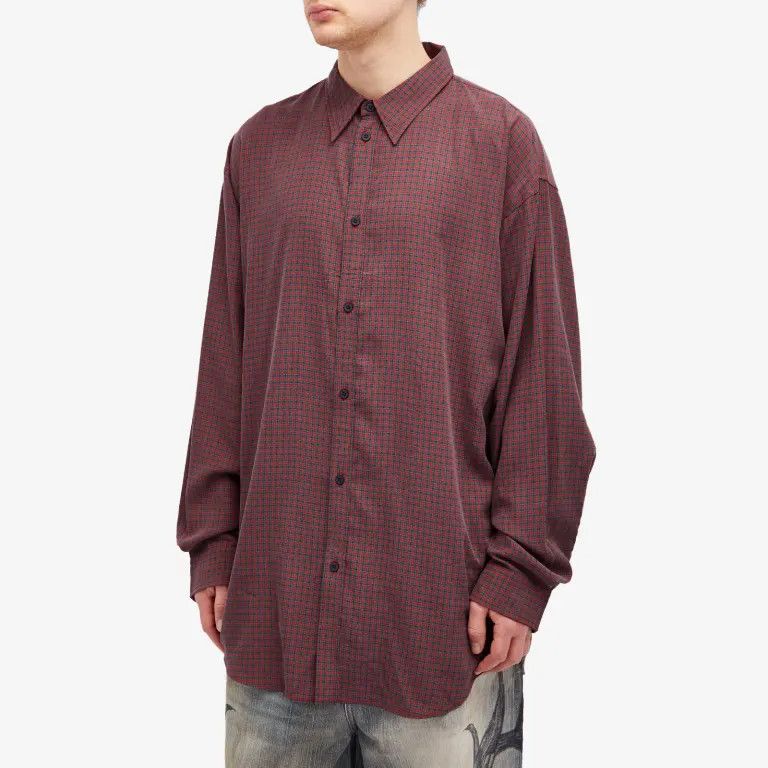 Balenciaga o1w1db11225 Fluid Shirt in Multicolor Size US M / EU 48-50 / 2 - 2 Thumbnail