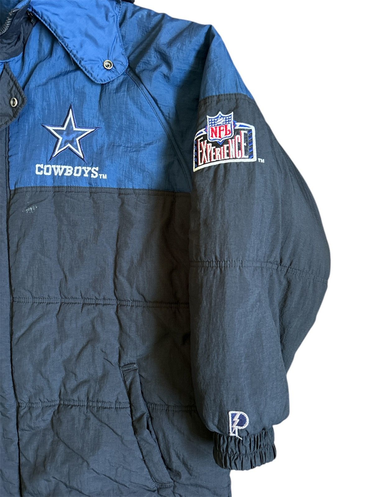Pro Player × Vintage Vintage 90s Pro Player Dallas Cowboys Puffer Jacket Size: XL Size US XL / EU 56 / 4 - 4 Thumbnail