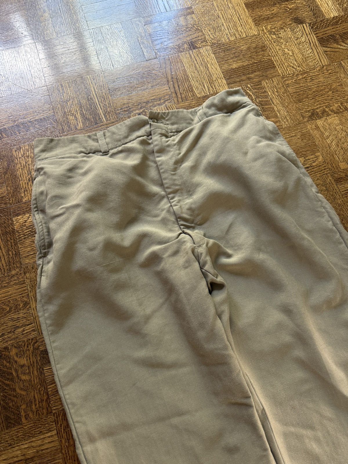 Vintage Vintage 50s Military Tropical Officer Khaki Trousers Size US 36 / EU 52 - 5 Thumbnail