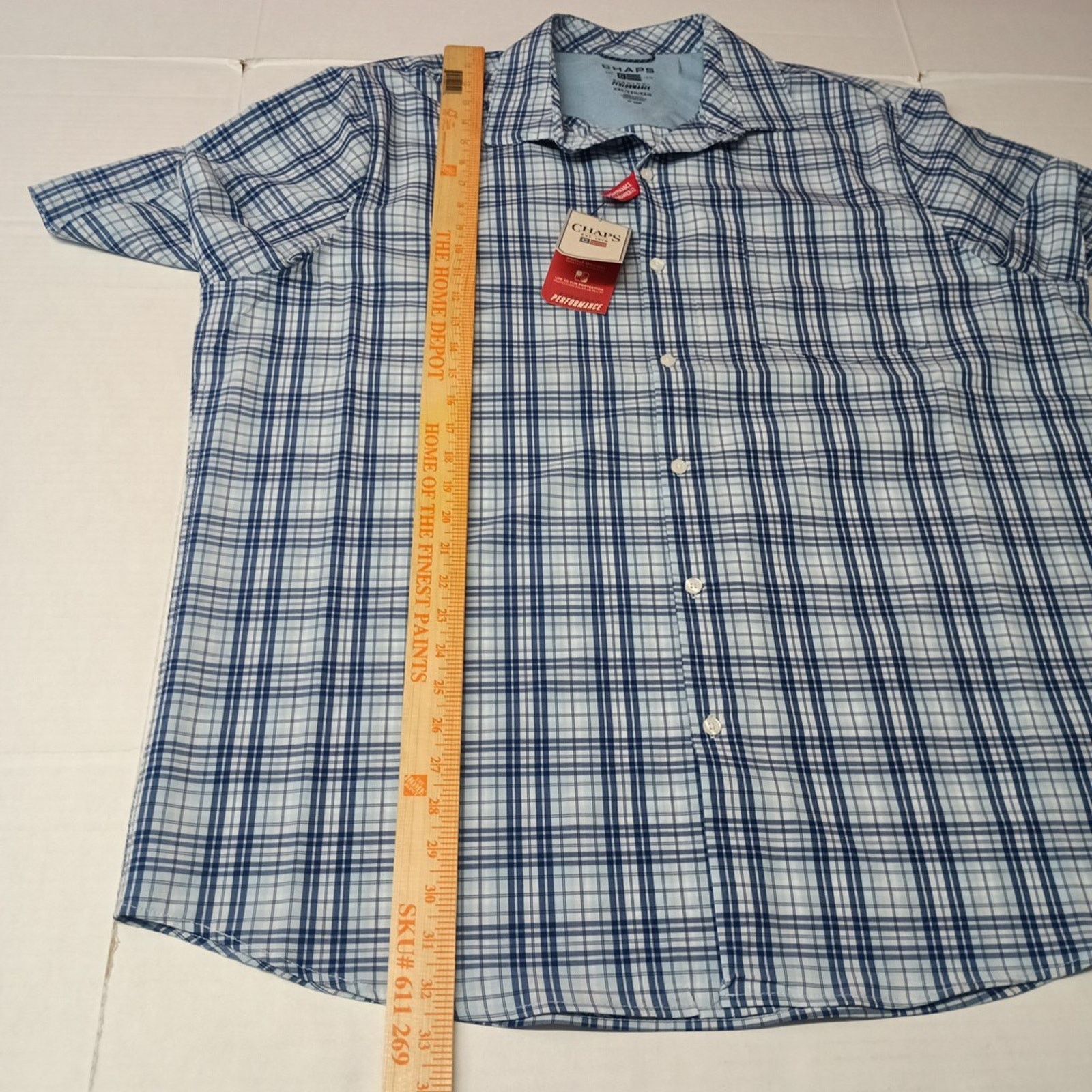 Chaps Chaps Performance Woven Shirt Men's Size 2XL Blue Stretch Size US XXL / EU 58 / 5 - 6 Thumbnail
