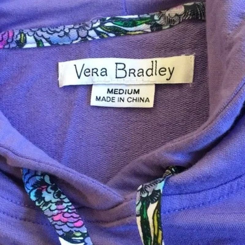 Vera Bradley VERA BRADLEY Amethyst/Purple Danica Hoodie, M SRP: $70 Size M / US 6-8 / IT 42-44 - 10 Thumbnail