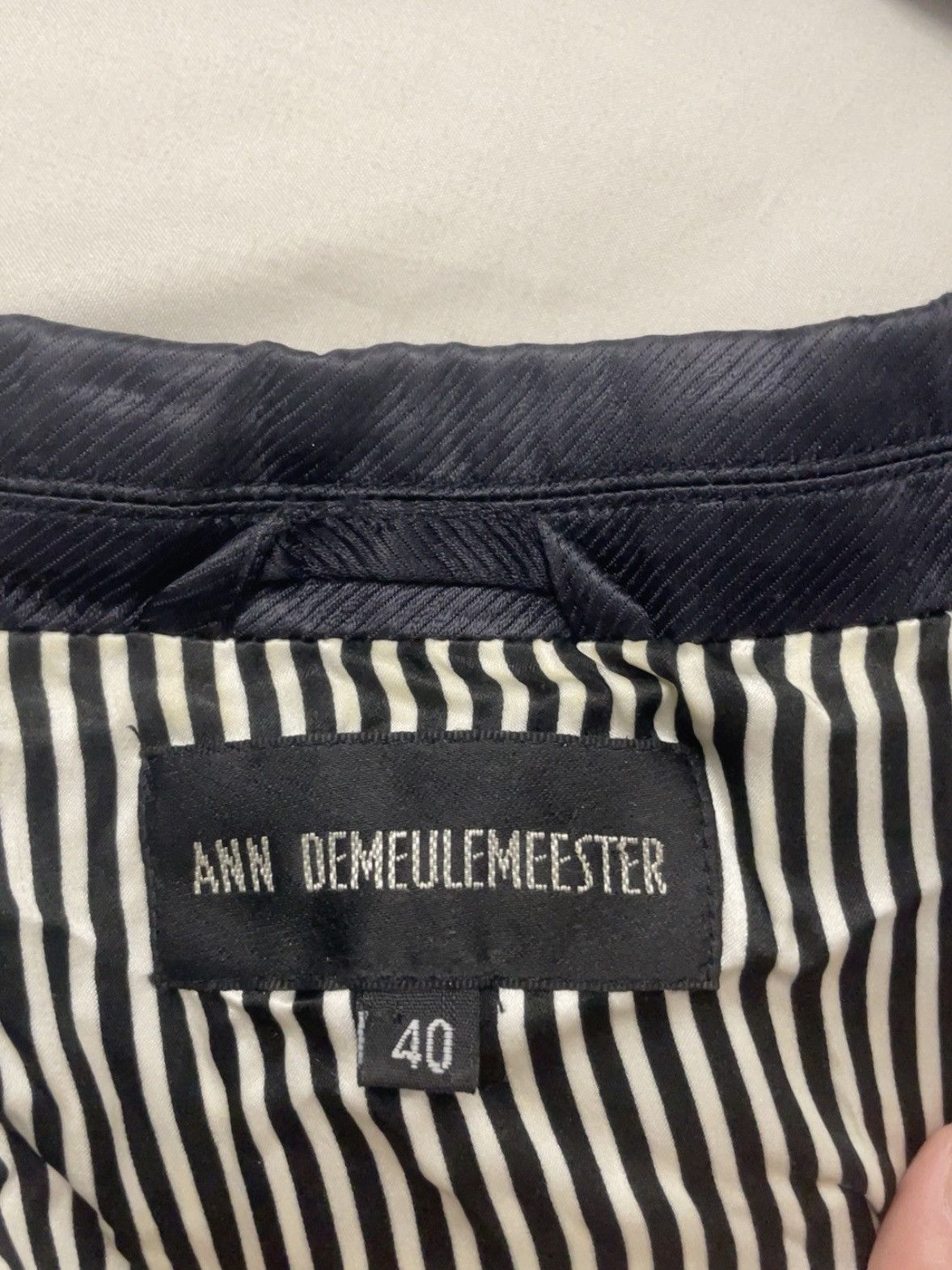 Ann Demeulemeester Ann Demeulemeester Navy Jacket Size S / US 4 / IT 40 - 4 Thumbnail