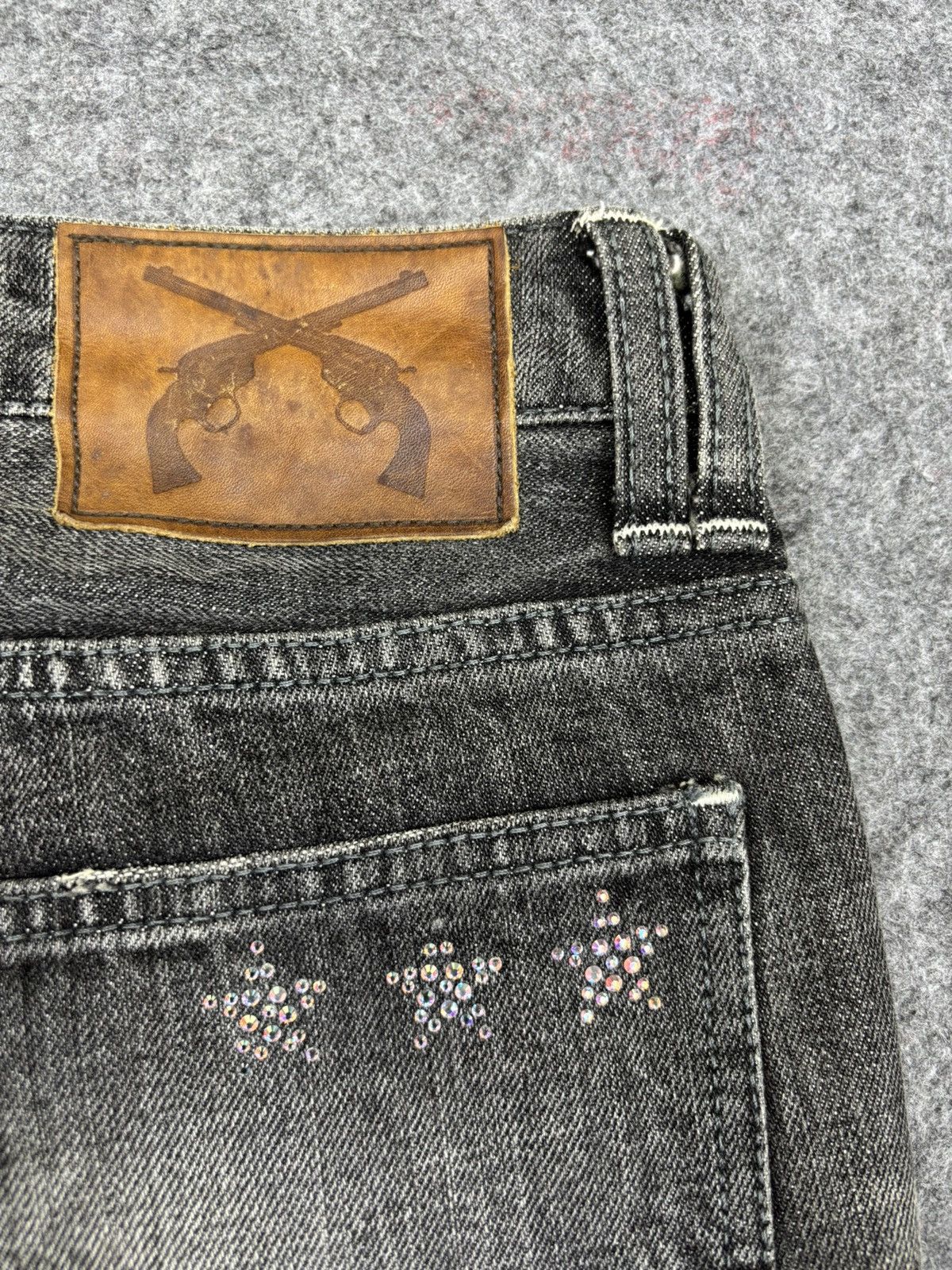 Japanese Brand 💥FLARE💥 roargun Japan Cross Gun Archival Jeans F708 Size US 27 - 14 Thumbnail