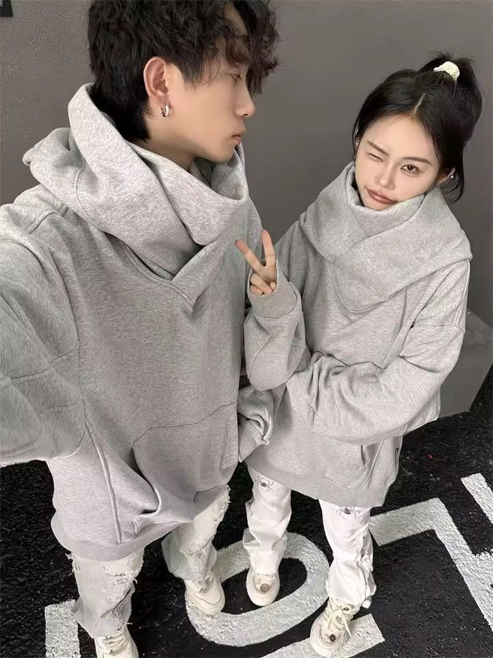 Japanese Brand Cowl Neck Techwear Hoodie - Avant-Garde High Collar Hoodie Size US L / EU 52-54 / 3 - 9 Thumbnail