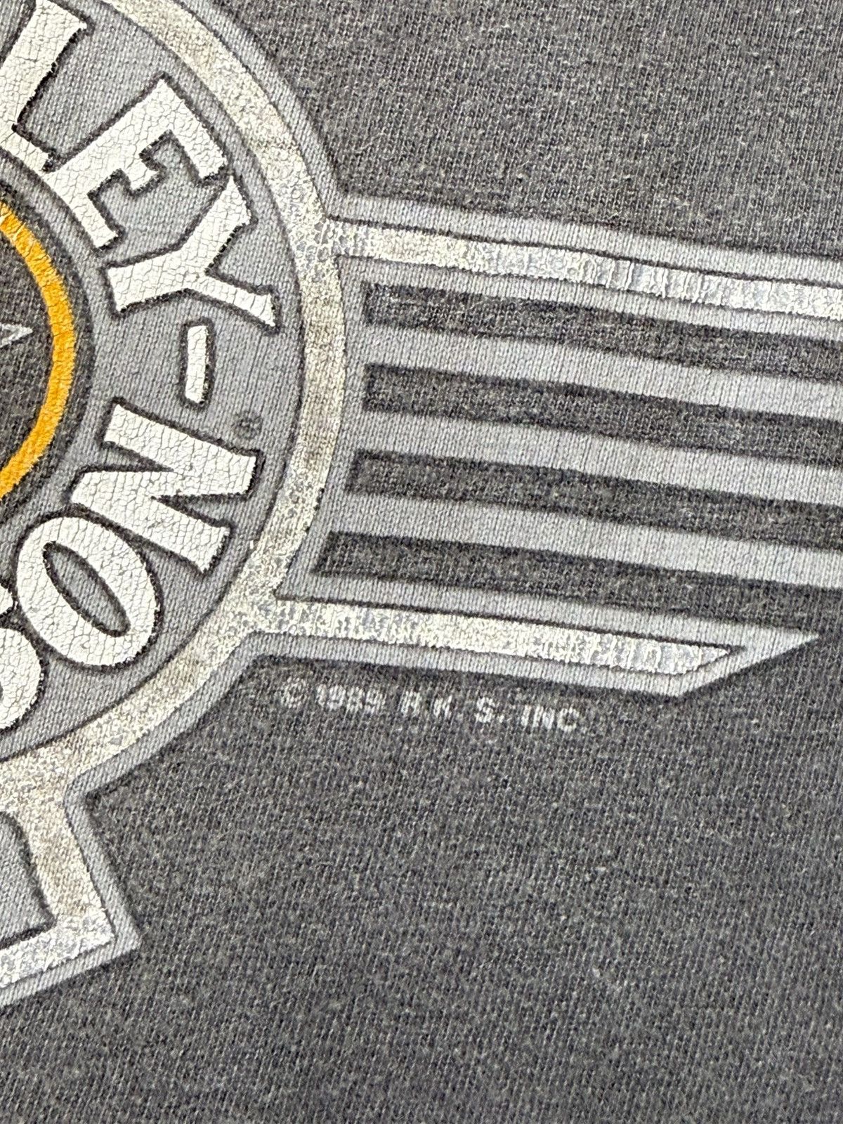 Harley Davidson Vintage Harley Davidson T Shirt 1989 USA Bury St.Edmunds Size US L / EU 52-54 / 3 - 12 Thumbnail