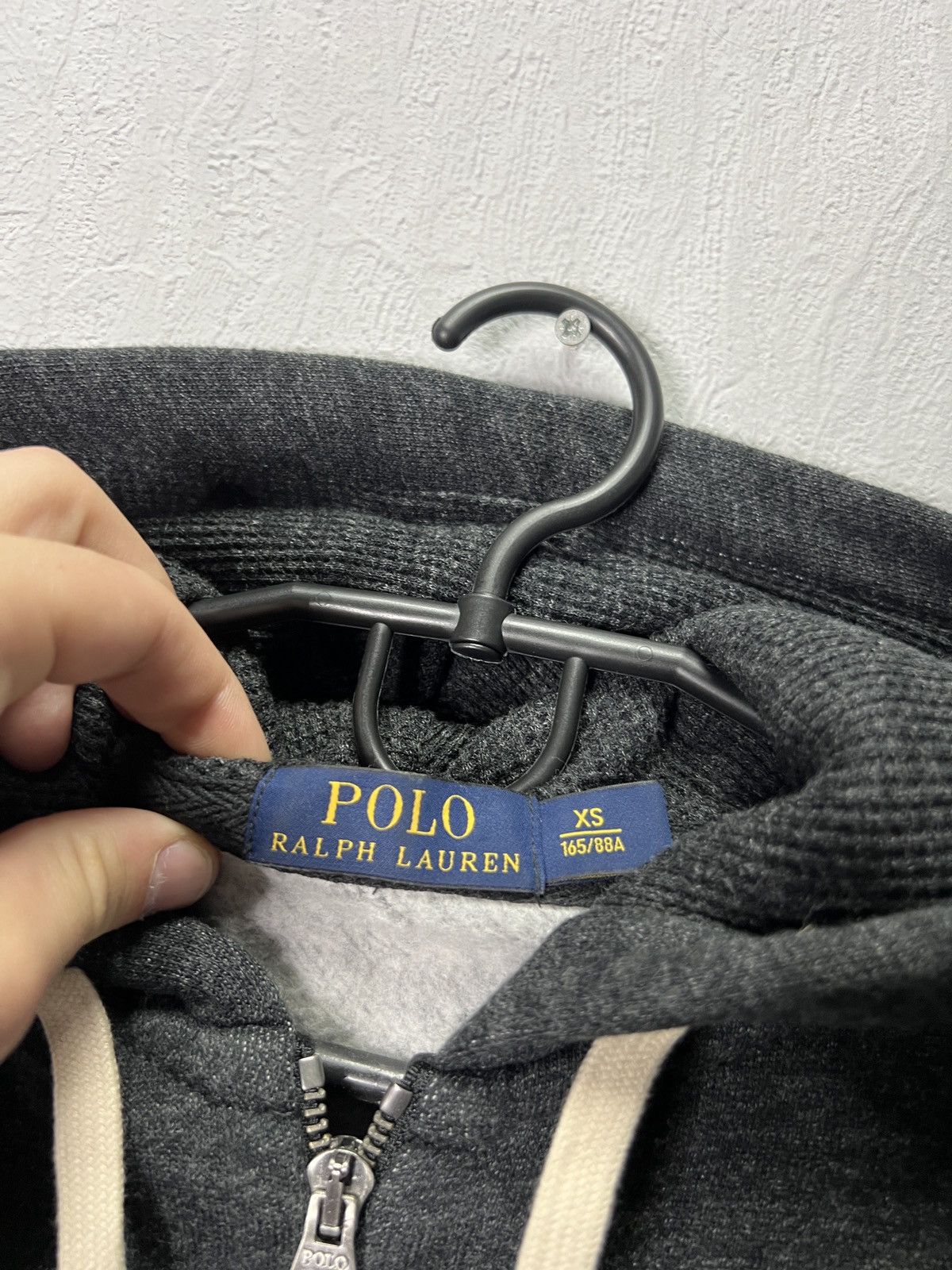 Polo Ralph Lauren Polo Ralph Lauren Grey Full-Zip Hoodie Red Pony Logo XS Size US XS / EU 42 / 0 - 5 Thumbnail