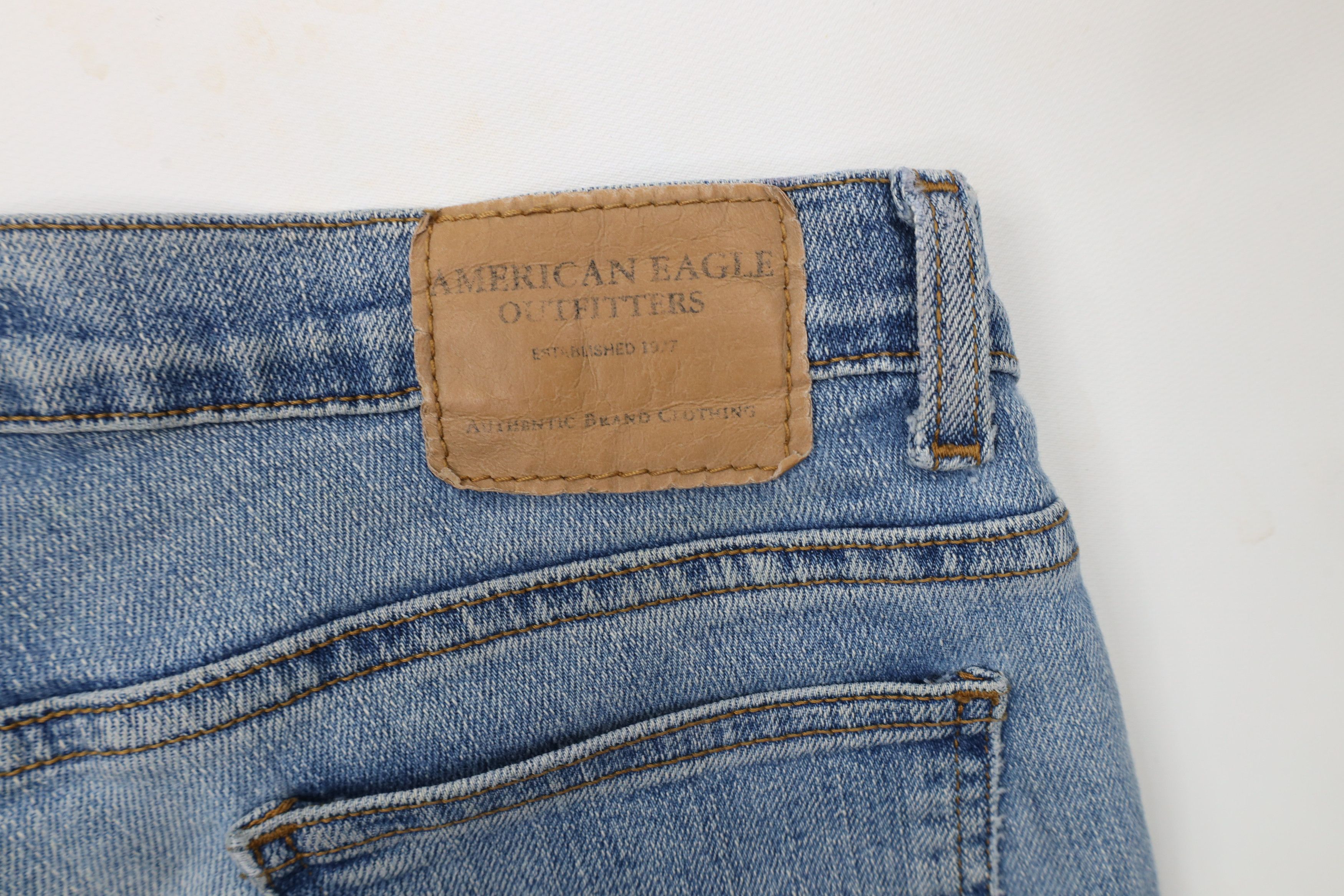 American Eagle Outfitters × Vintage Vintage Y2K American Eagle Outfitters Distressed Jeans Size 27" / US 4 / IT 40 - 12 Thumbnail