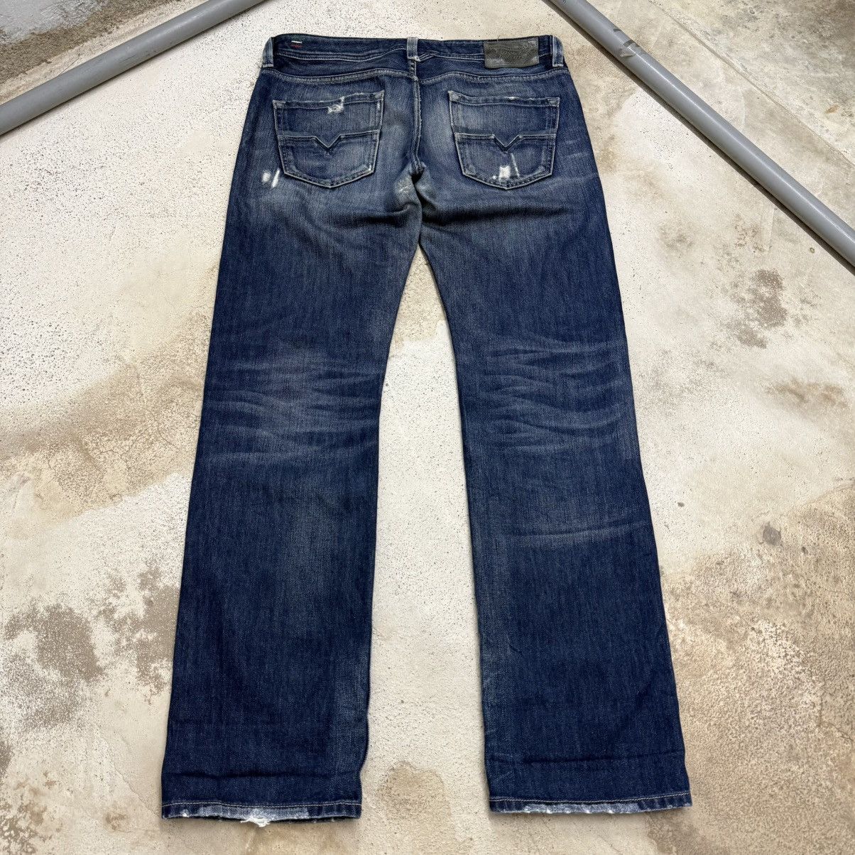 Diesel Diesel Industry Larkee Distress Whisker Button Denim Pants Size US 32 / EU 48 - 2 Thumbnail