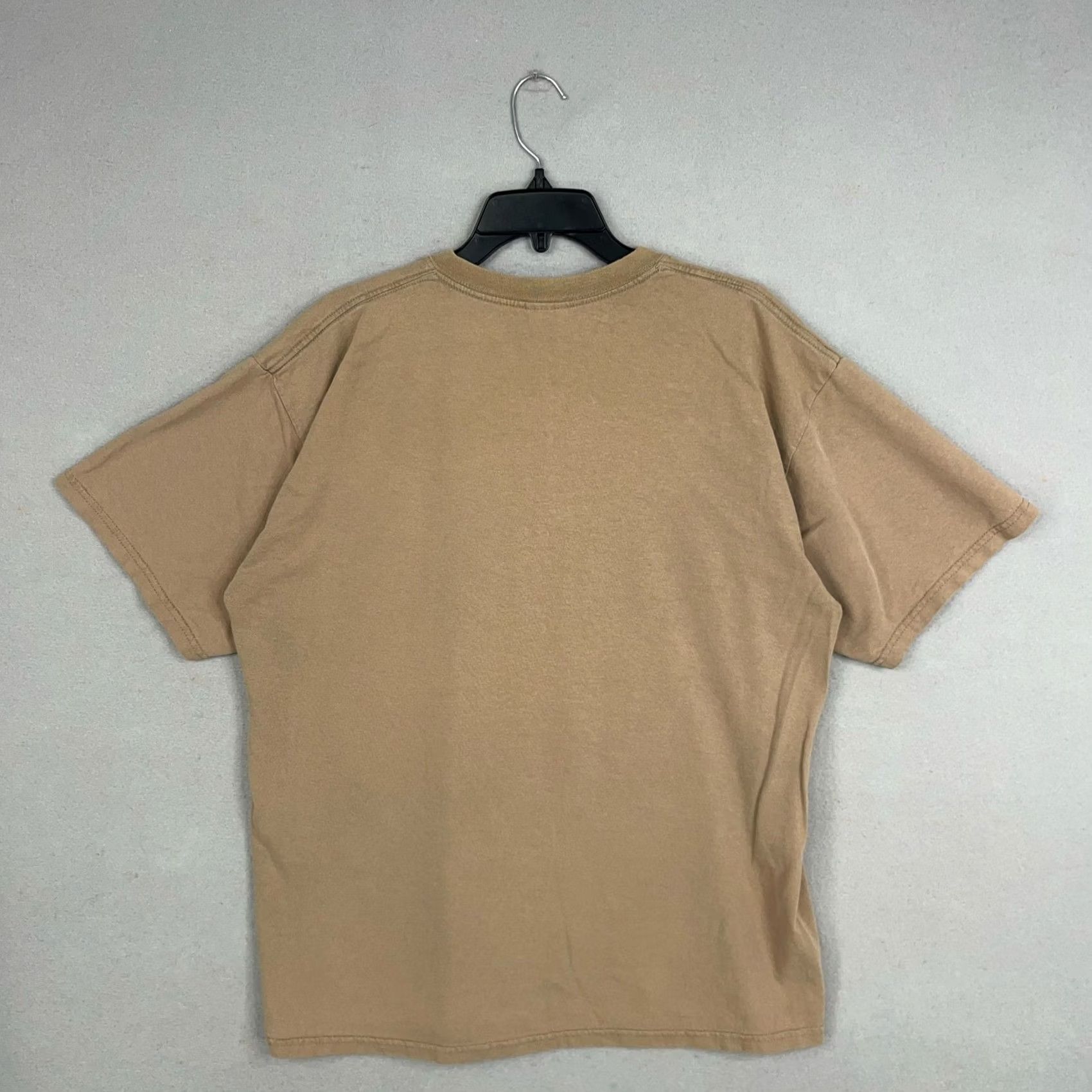 Gildan VINTAGE Danner Shirt Mens XL God Mother Country Graphic Military Boot Americana Beige Size US XL / EU 56 / 4 - 5 Thumbnail