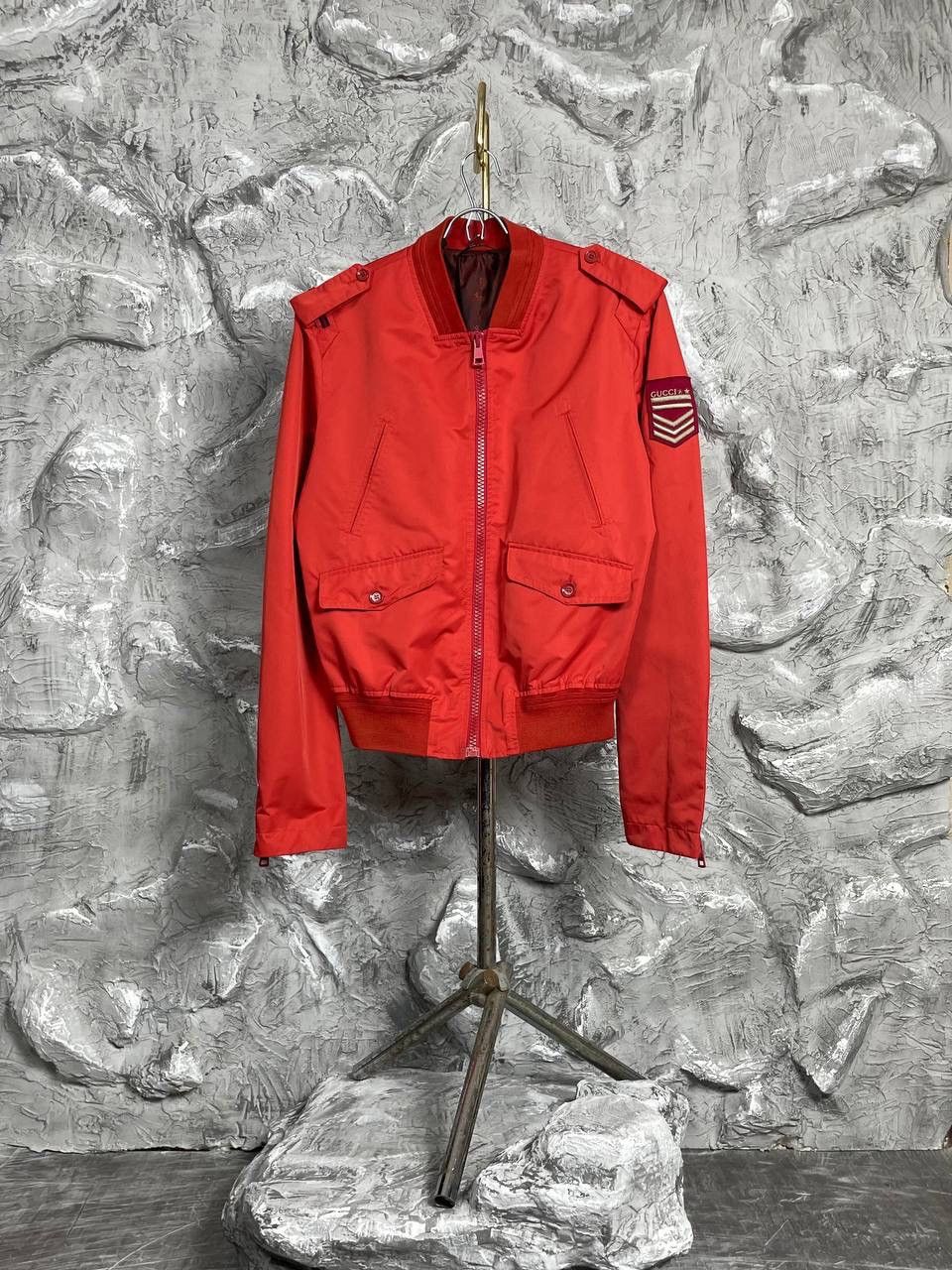 Gucci Gucci Patch Logo Vintage Rare Zip Bomber Jacket Size US M / EU 48-50 / 2 - 1 Thumbnail