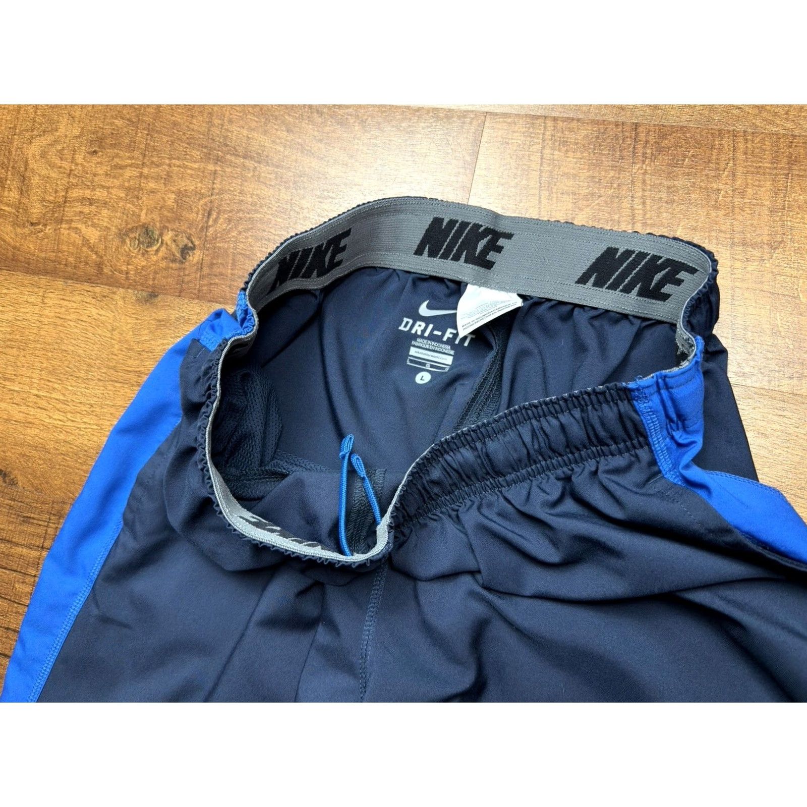 Nike Nike Pants Mens Large Navy Blue Team Woven Training Track Athletic Running Size US 33 - 4 Thumbnail