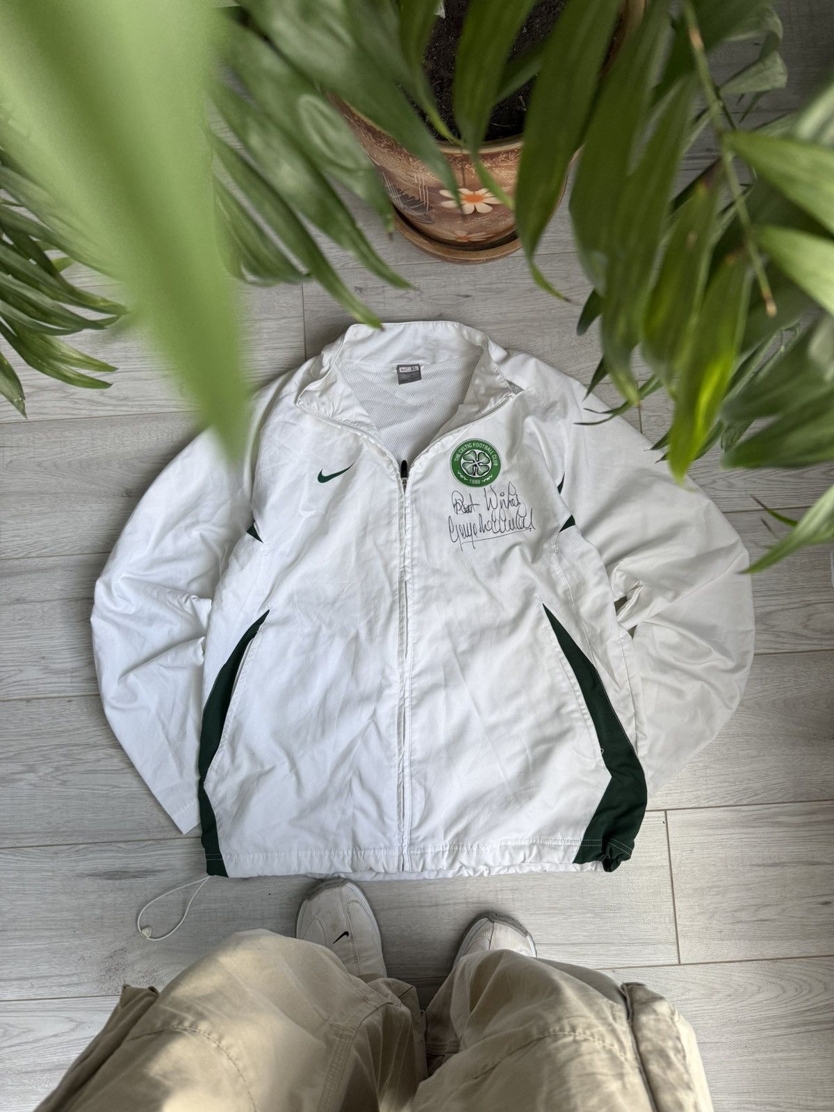 Nike × Vintage Vintage Nike Soccer Jersey jacket Celtic George McCluskey Size US XL / EU 56 / 4 - 1 Thumbnail