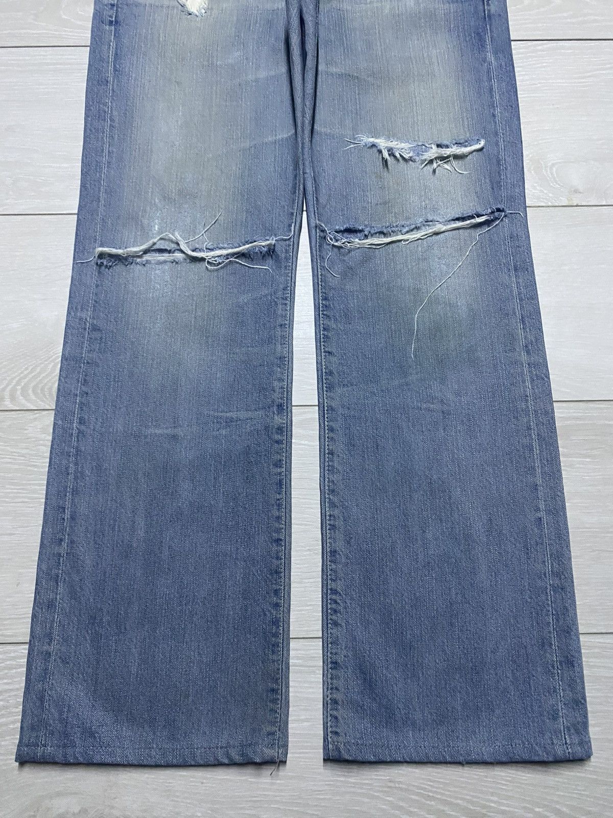AG Adriano Goldschmied Vtg Ag Adriano Goldschmied Straight Leg DistressedJeans Size US 32 / EU 48 - 5 Thumbnail