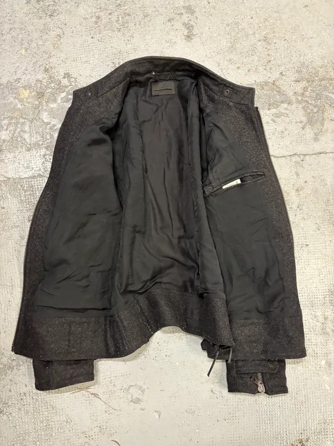 Diesel Diesel Black Gold Grey Wool Officer Buttoned Biker Jacket Size US S / EU 44-46 / 1 - 7 Thumbnail