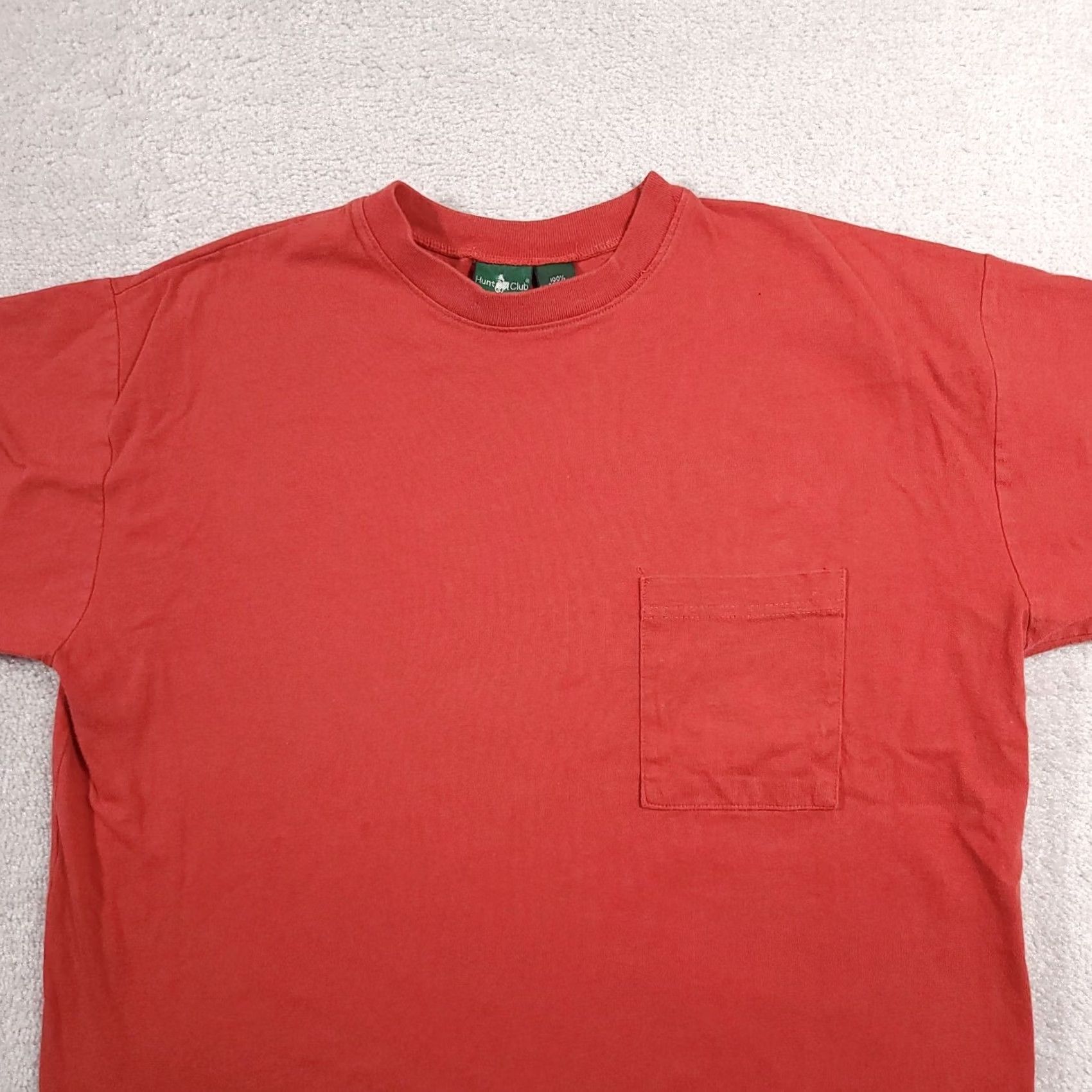 Vintage VINTAGE Hunt Club Shirt Mens XL Orange Pocket Tee Short Sleeve Crewneck Made In USA Size US XL / EU 56 / 4 - 3 Thumbnail