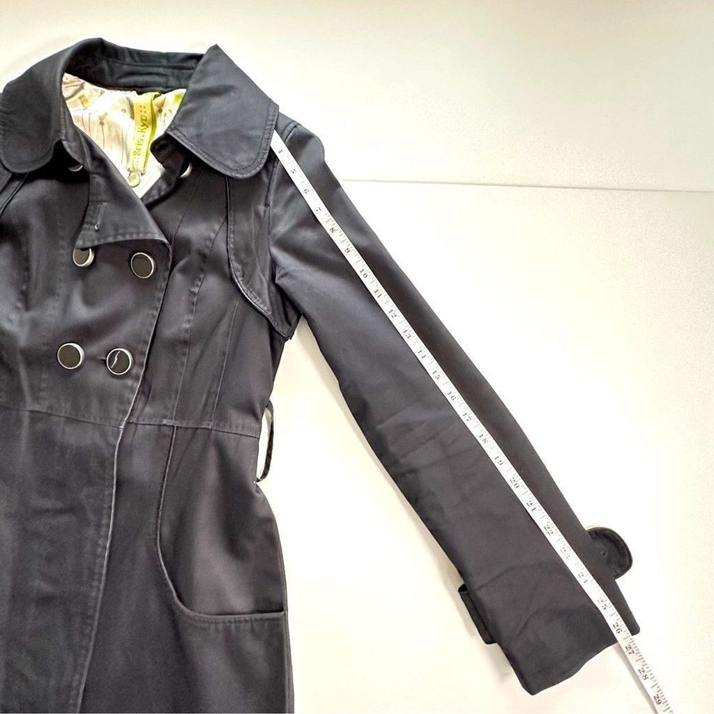 Soia & Kyo Soia&Kyo Mid Length Double Breasted Trench Coat Black Small Size S / US 4 / IT 40 - 13 Thumbnail