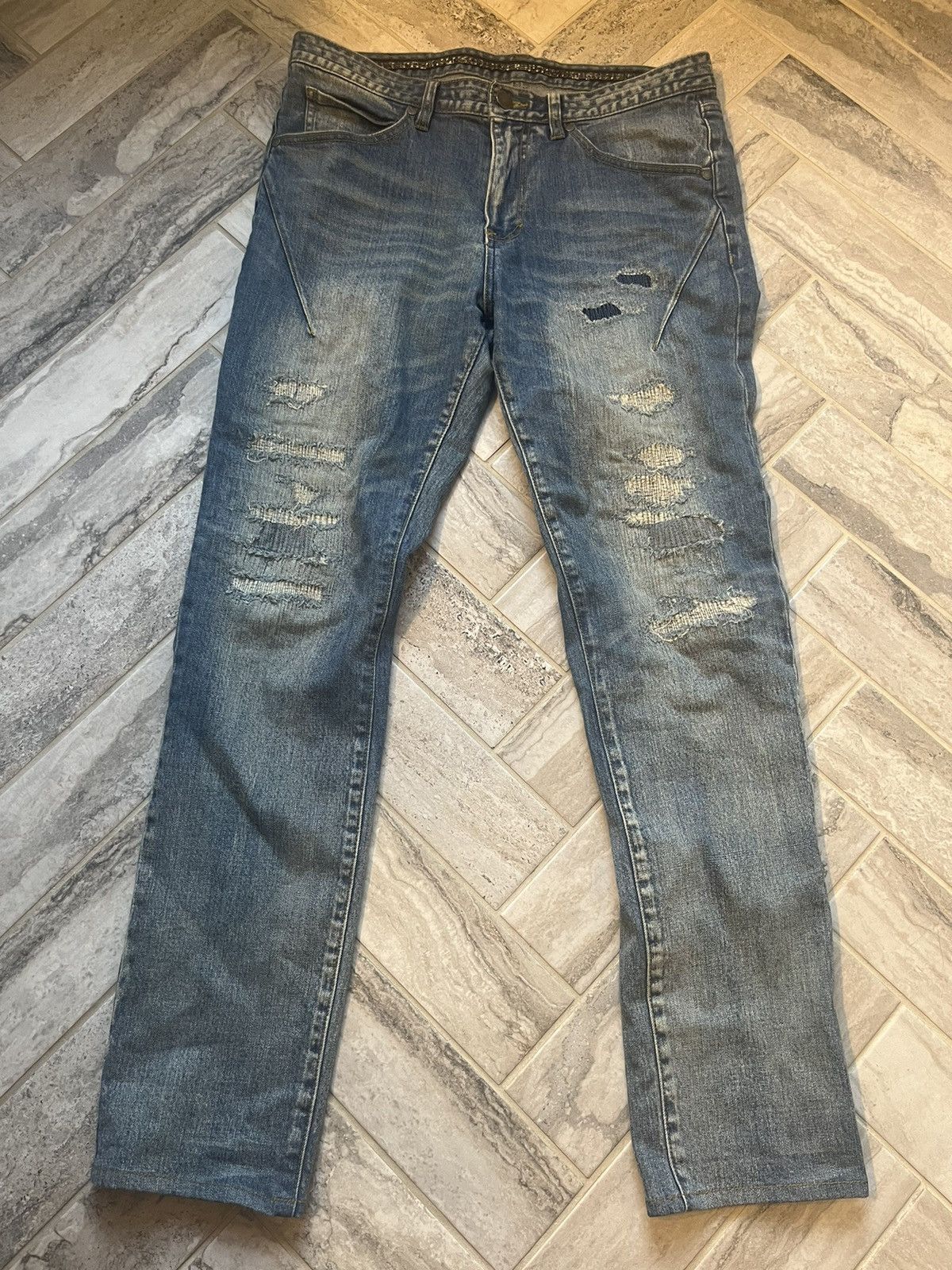 NUMBER (N)INE NANO UNIVERSE コラボ ダメージデニム Number (N)ine Number nine x nano universe jeans | Grailed