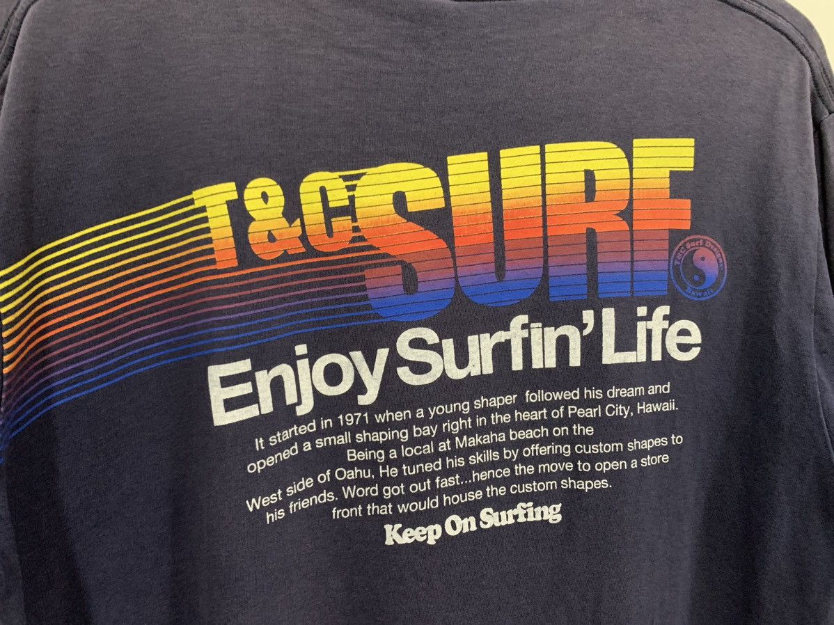Vintage T&C Surfing Promo T-Shirt Size US XL / EU 56 / 4 - 8 Thumbnail
