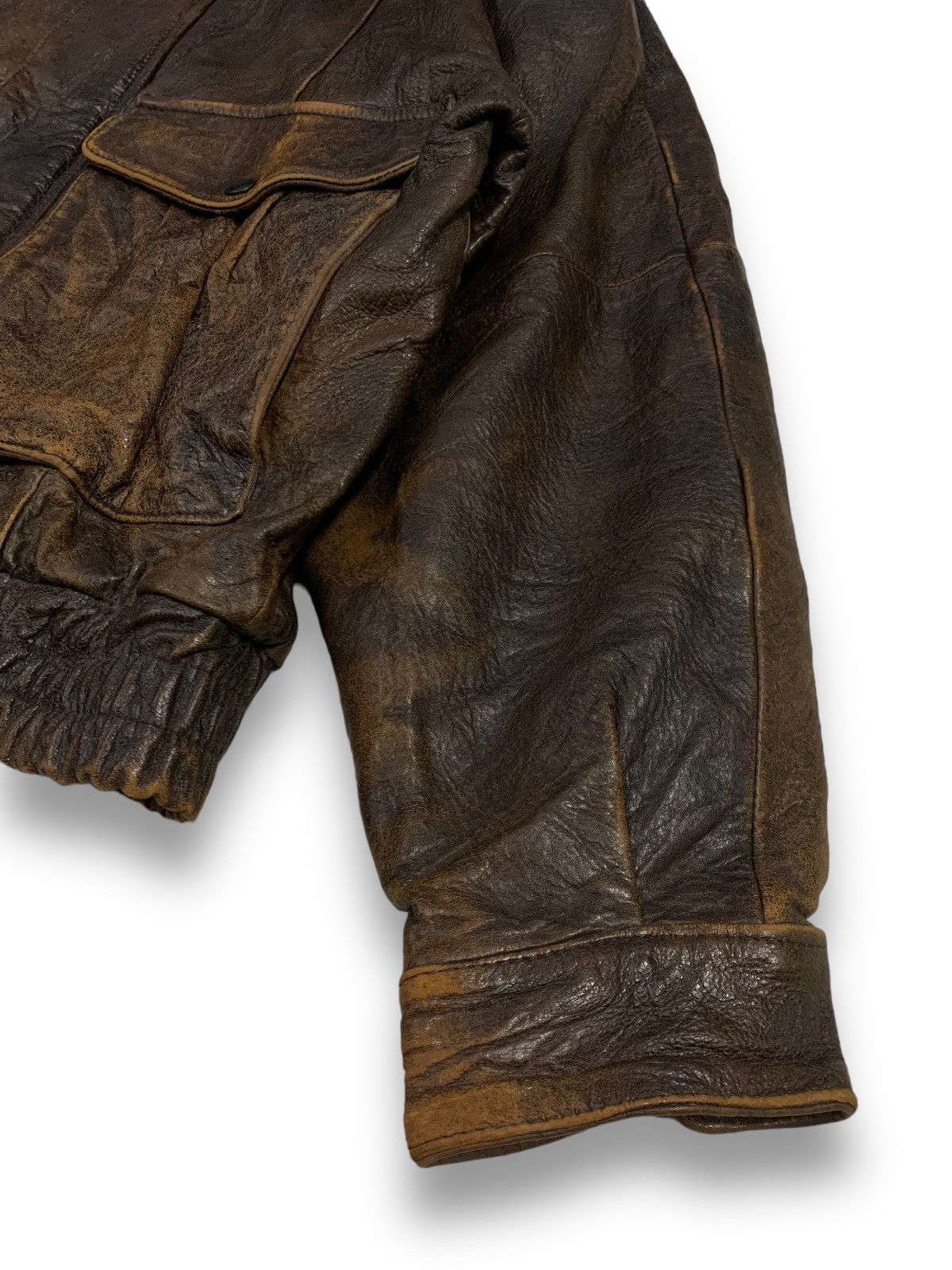 Japanese Brand 2000s Japanese Brand Sheepskin Leather Flight Bomber Jacket Size US M / EU 48-50 / 2 - 11 Thumbnail