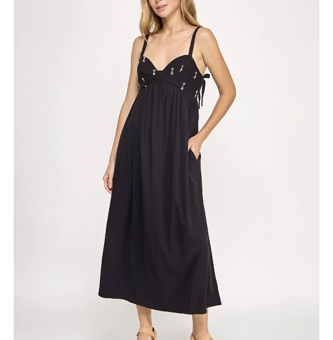 Other Beauty & Grace embellished midi dress size XS Size XS / US 0-2 / IT 36-38 - 1 Thumbnail