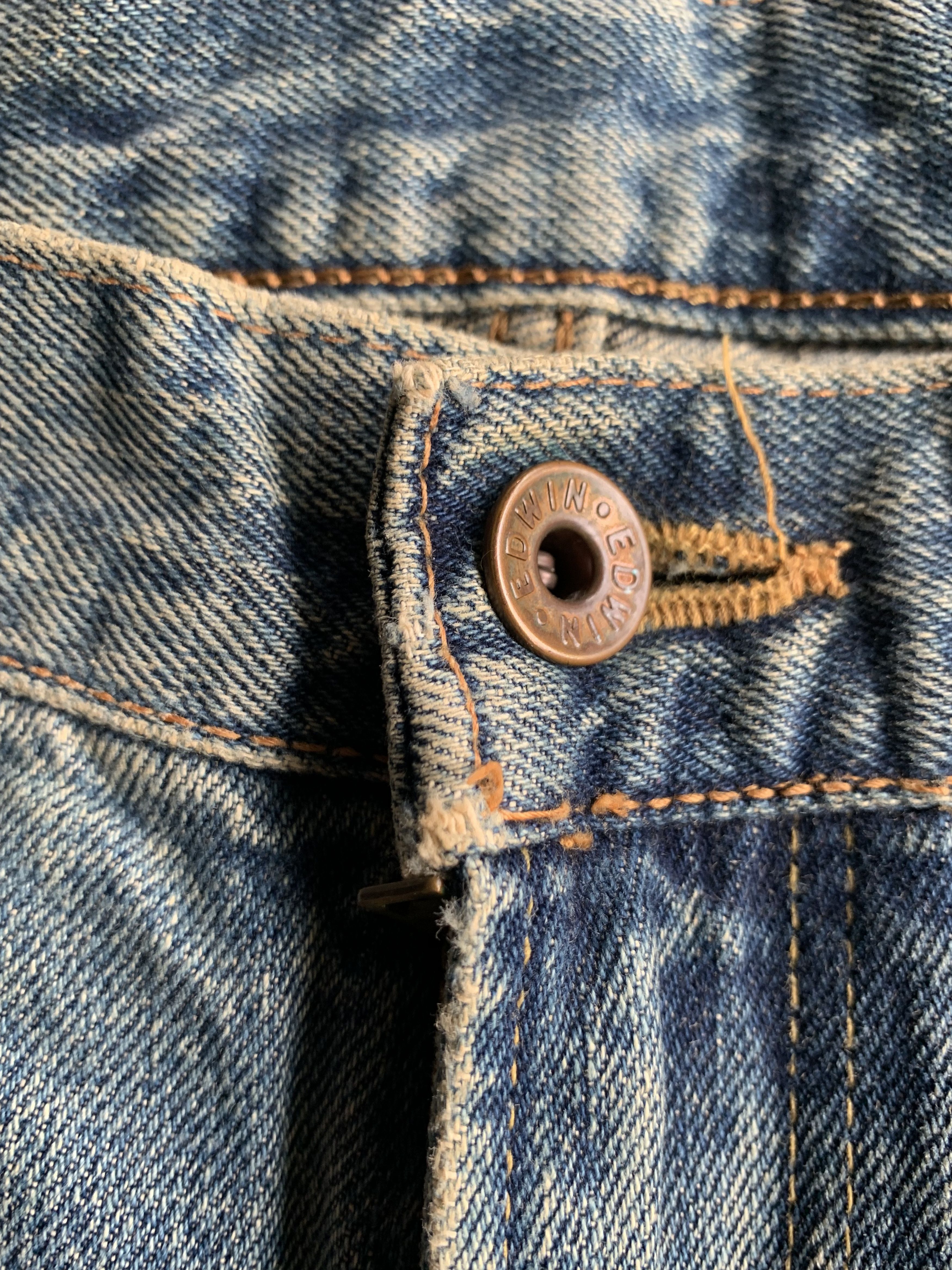 Japanese Brand × Kapital × Vintage VINTAGE EDWIN 505XX SELVEDGE RUSTY DISTRESSED DENIM Size US 34 / EU 50 - 22 Thumbnail
