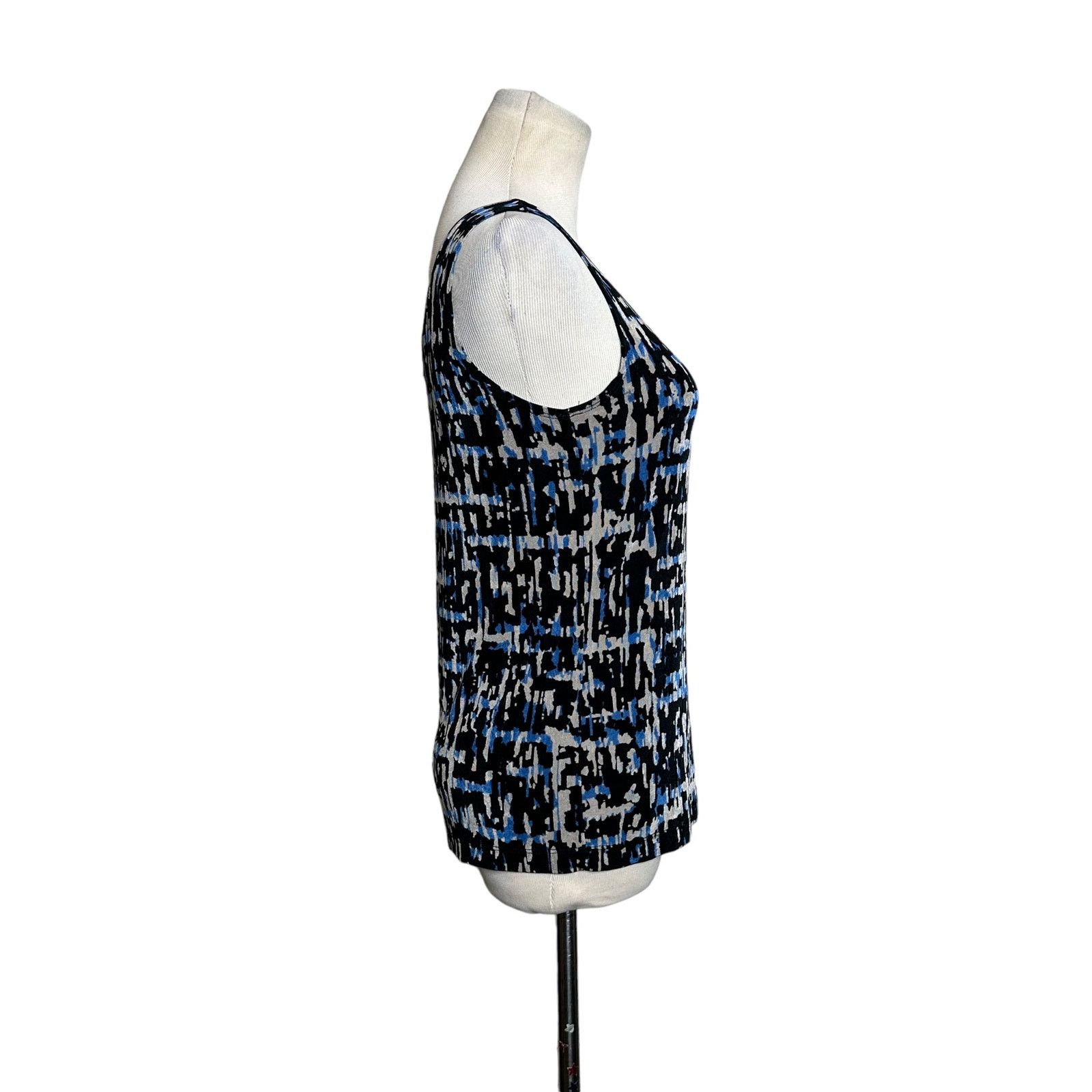 Chicos Chico's Travelers bblack blue tan top size 0 - small Size S / US 4 / IT 40 - 6 Thumbnail
