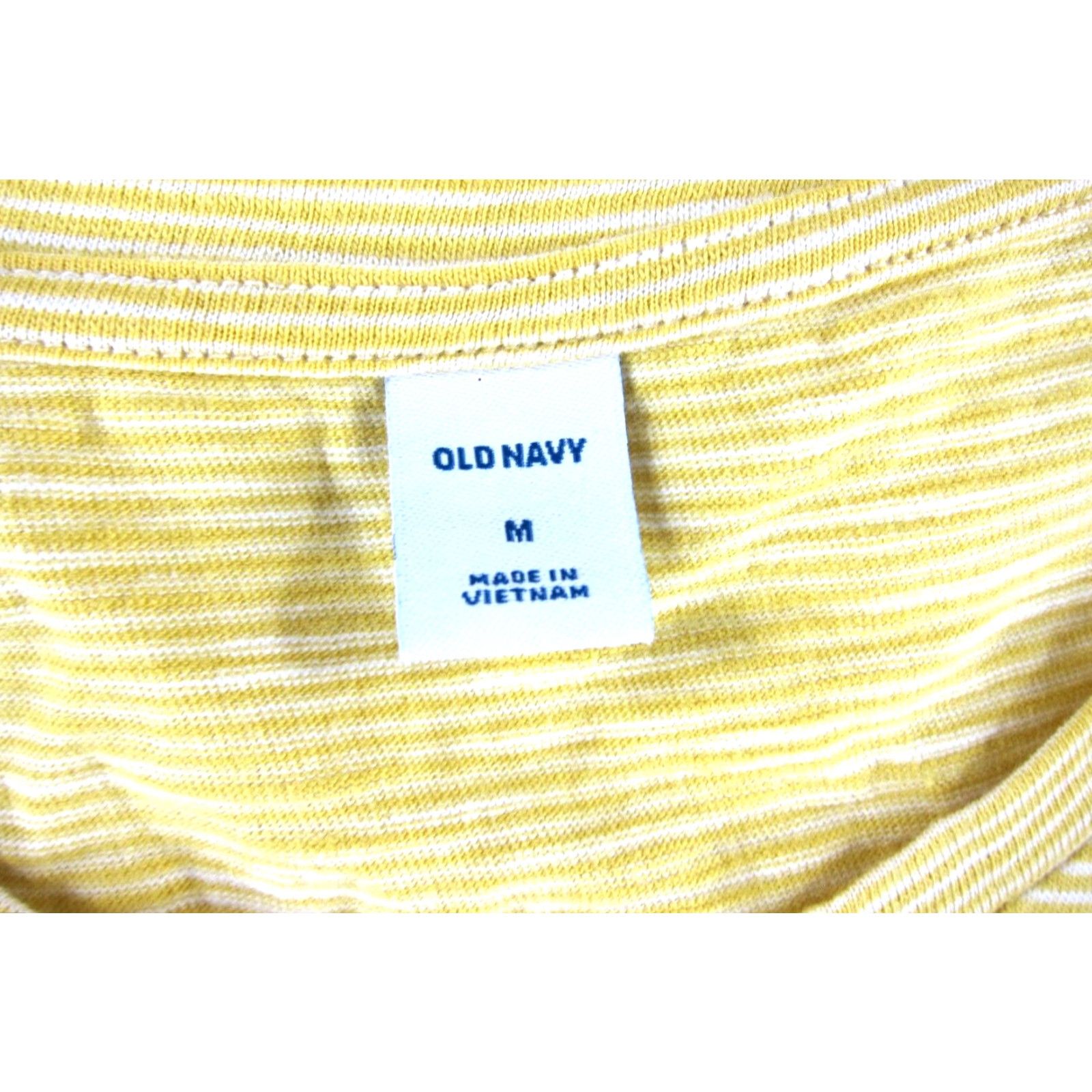 Old Navy NWT Old Navy Yellow White Stripe Cotton Jersey Short Sleeve Sheath Dress Medium Size M / US 6-8 / IT 42-44 - 3 Thumbnail
