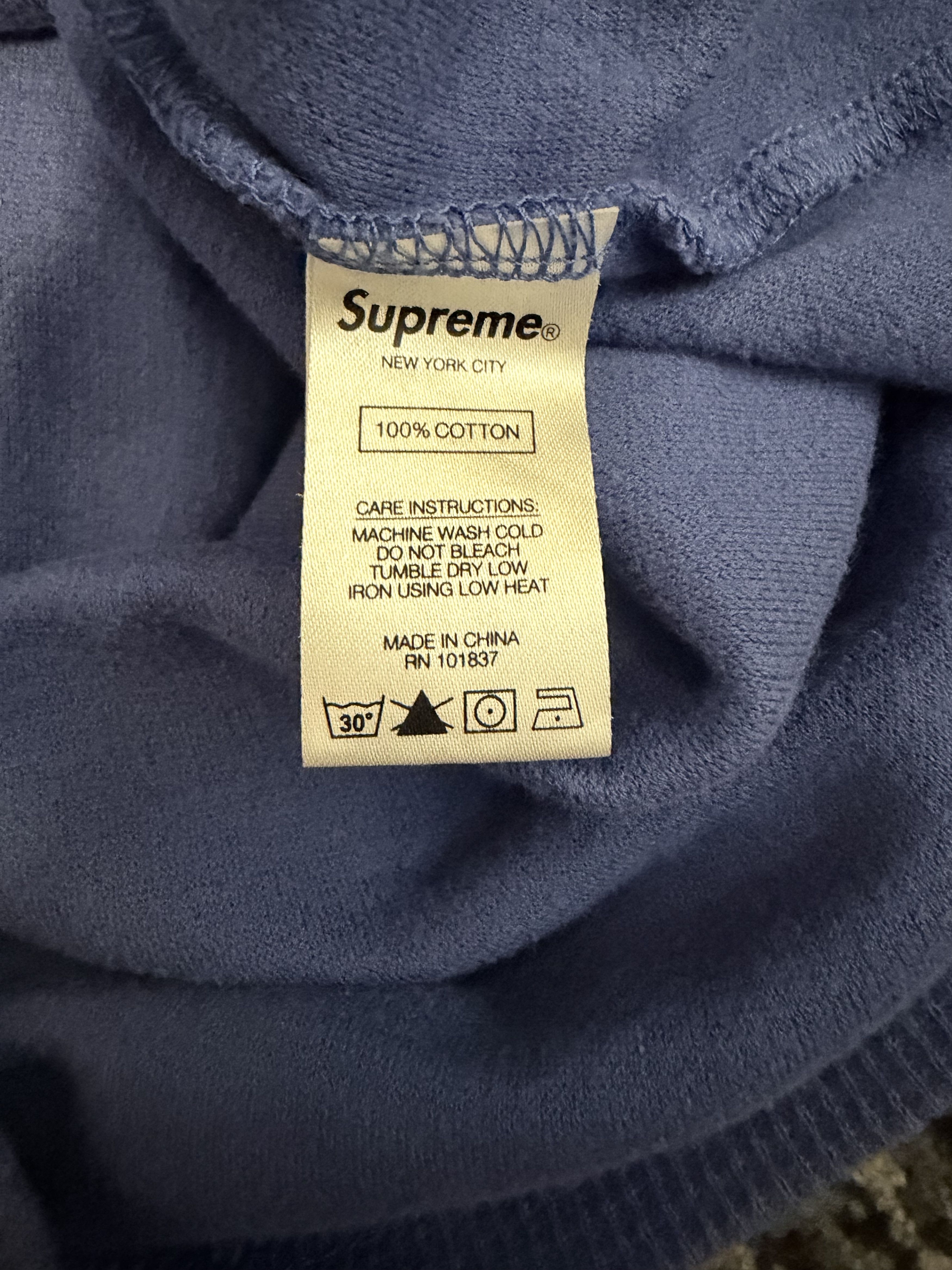 Supreme Supreme Waffle Pocket Tee FW19 Royal Medium Size US M / EU 48-50 / 2 - 5 Thumbnail