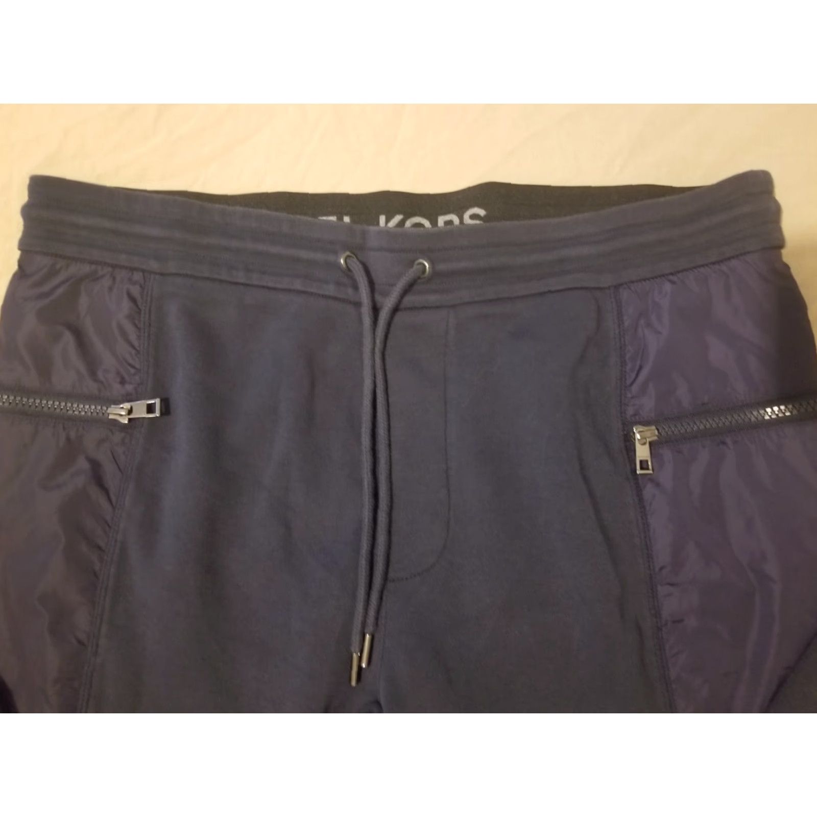 Michael Kors Mens Michael Kors Pants L Large Navy Blue Cotton Jogger Athletic Gym Workout Size US 33 - 4 Thumbnail