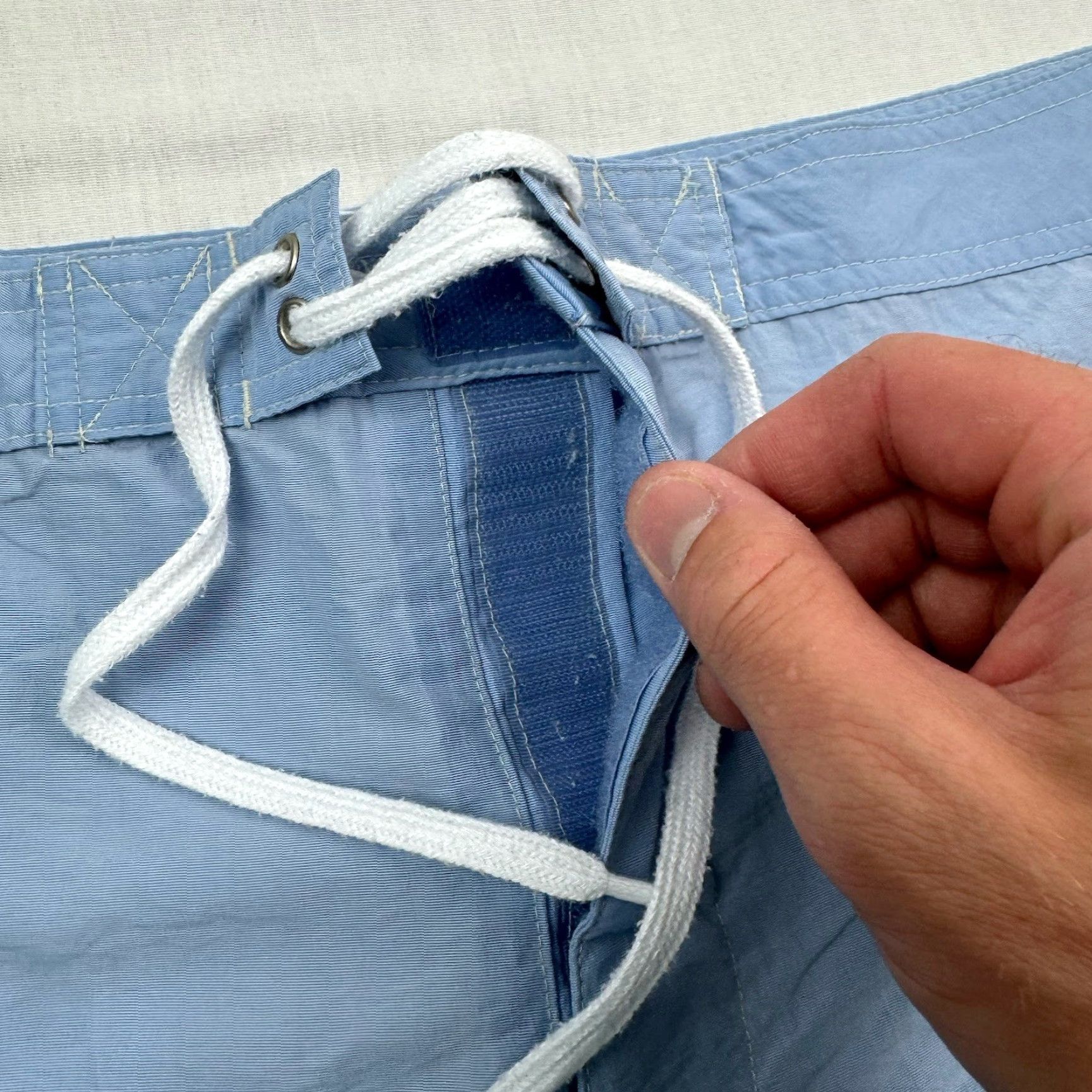 Old Navy VINTAGE Old Navy Womens Swim Trunks 18 Blue Hipster Beach 90s Y2K Pool Board Shorts Size ONE SIZE - 5 Thumbnail