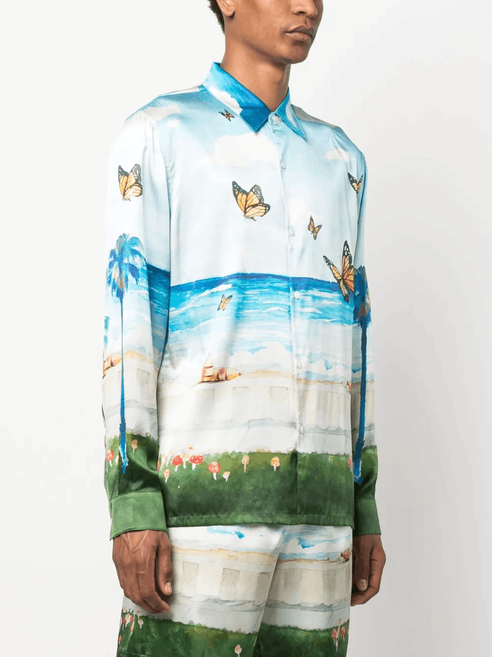 Other Butterfly Beach Shirt – Vibrant Tropical Style for Men Size US M / EU 48-50 / 2 - 1 Thumbnail