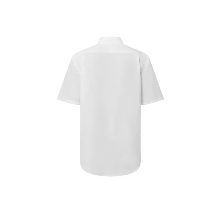 Louis Vuitton Embroidered Short-Sleeved Cotton Shirt - 42 4L Size 42L - 4 Thumbnail