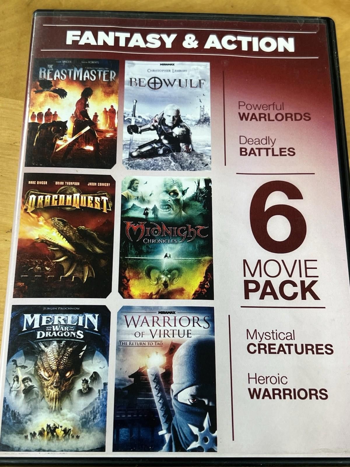 Other 6-Movie Pack: Fantasy Action - DVD - GOOD Size ONE SIZE - 1 Thumbnail