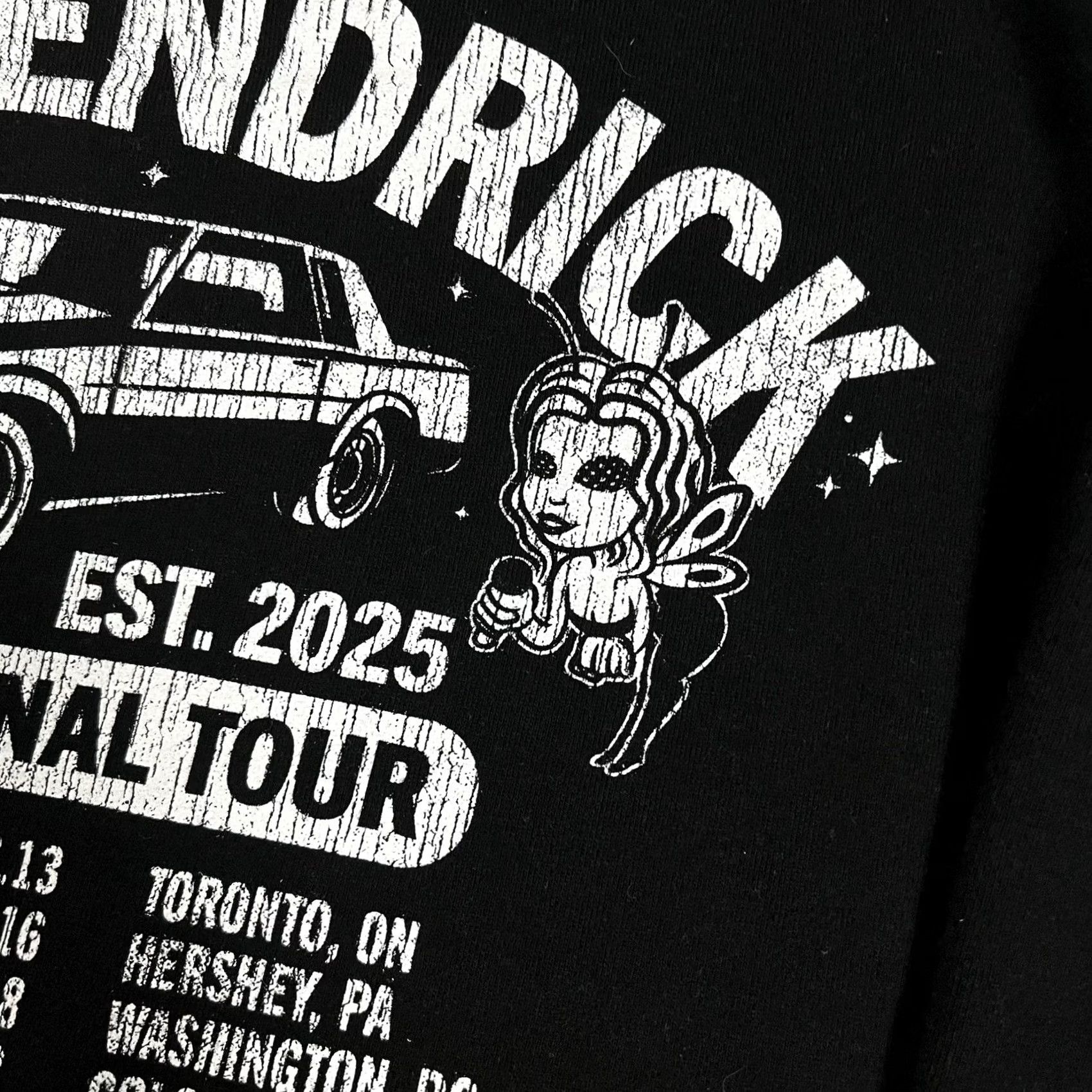 Vintage Kendrick Lamar Hoodie Mens XL SZA Grand National Tour Hoodie VIP Hip Hop Rap Hoodie Black Graphic Print Size US XL / EU 56 / 4 - 7 Thumbnail