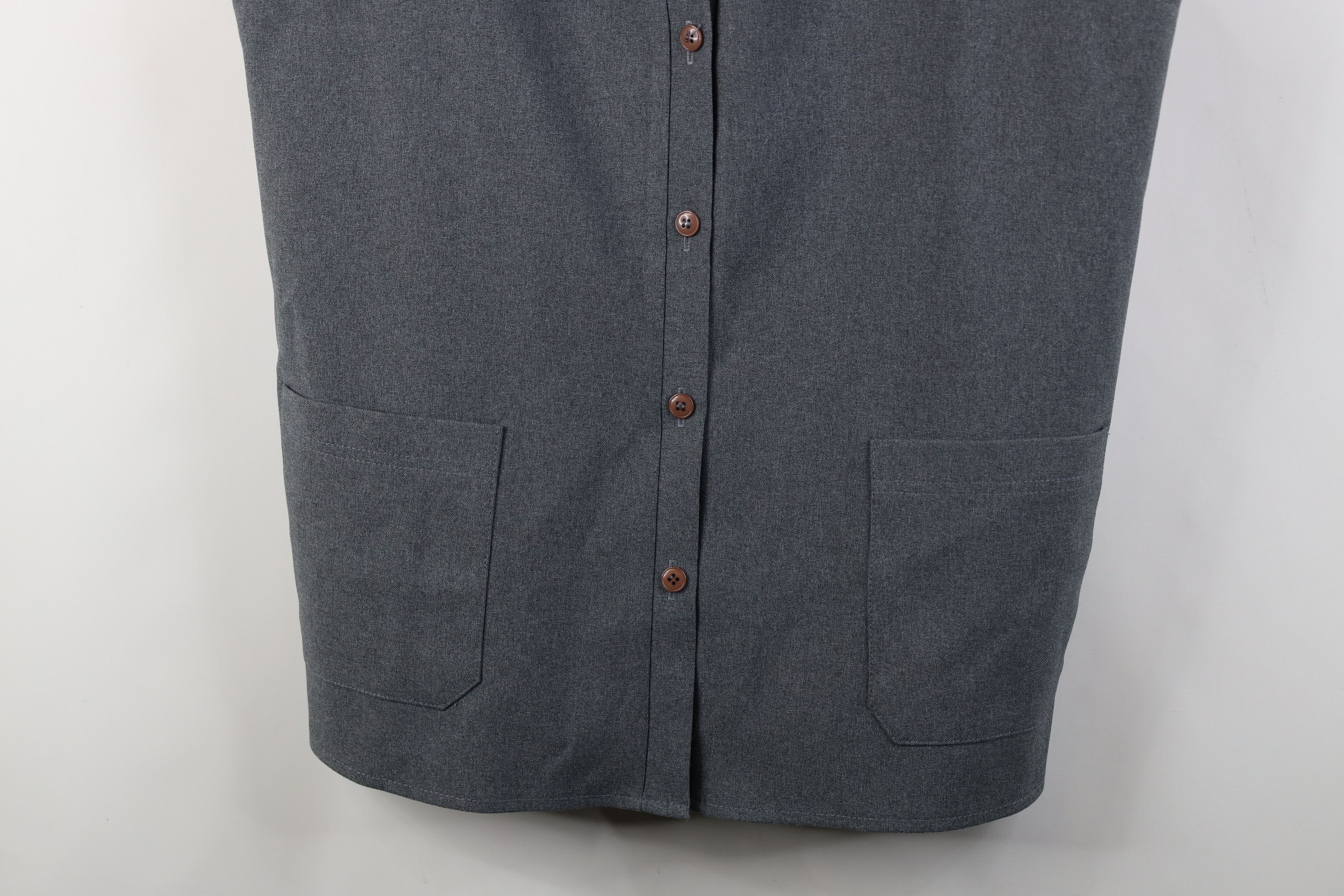 Levi's Vintage 70s Levis Knit Button Vest Jacket Heather Gray USA Size S / US 4 / IT 40 - 3 Thumbnail