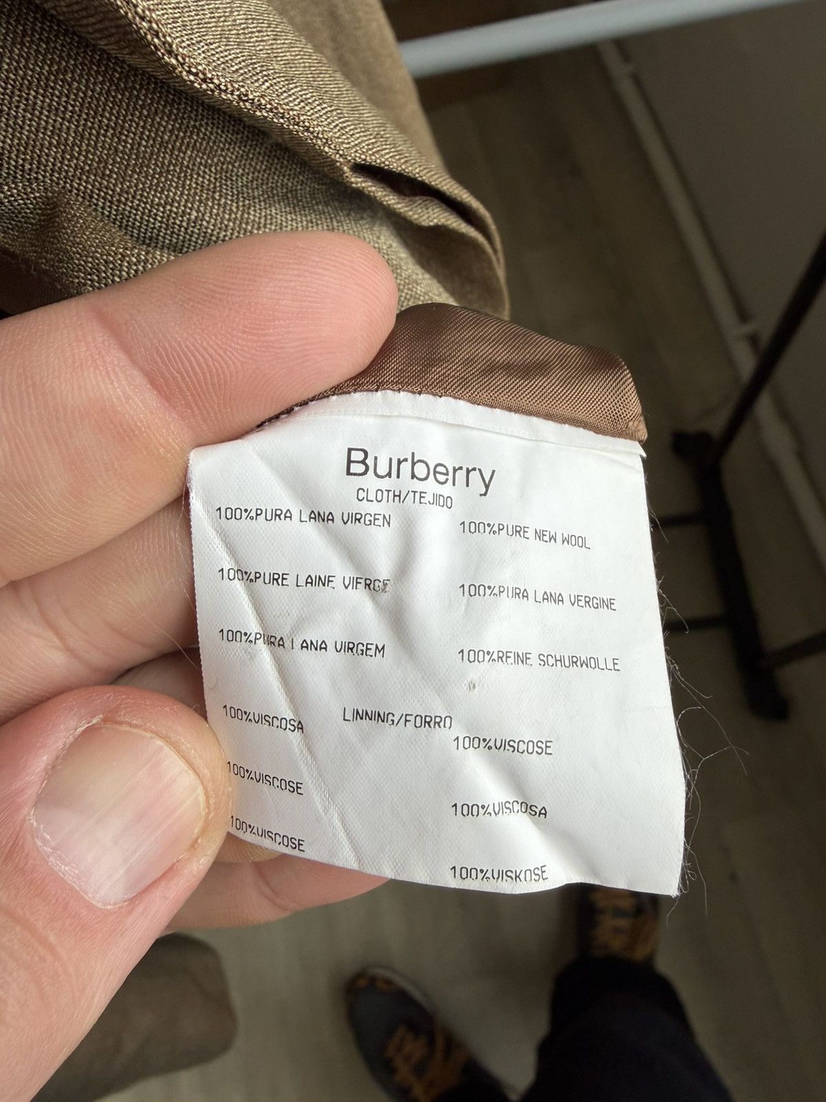 Burberry Vintage Burberry Mens Trench Coat 100%PURE NEW WOOL jacket Size US M / EU 48-50 / 2 - 10 Thumbnail