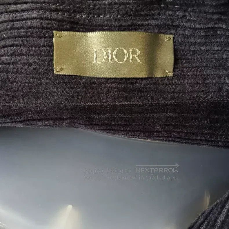 Dior Patch embroidered cotton corduroy coat