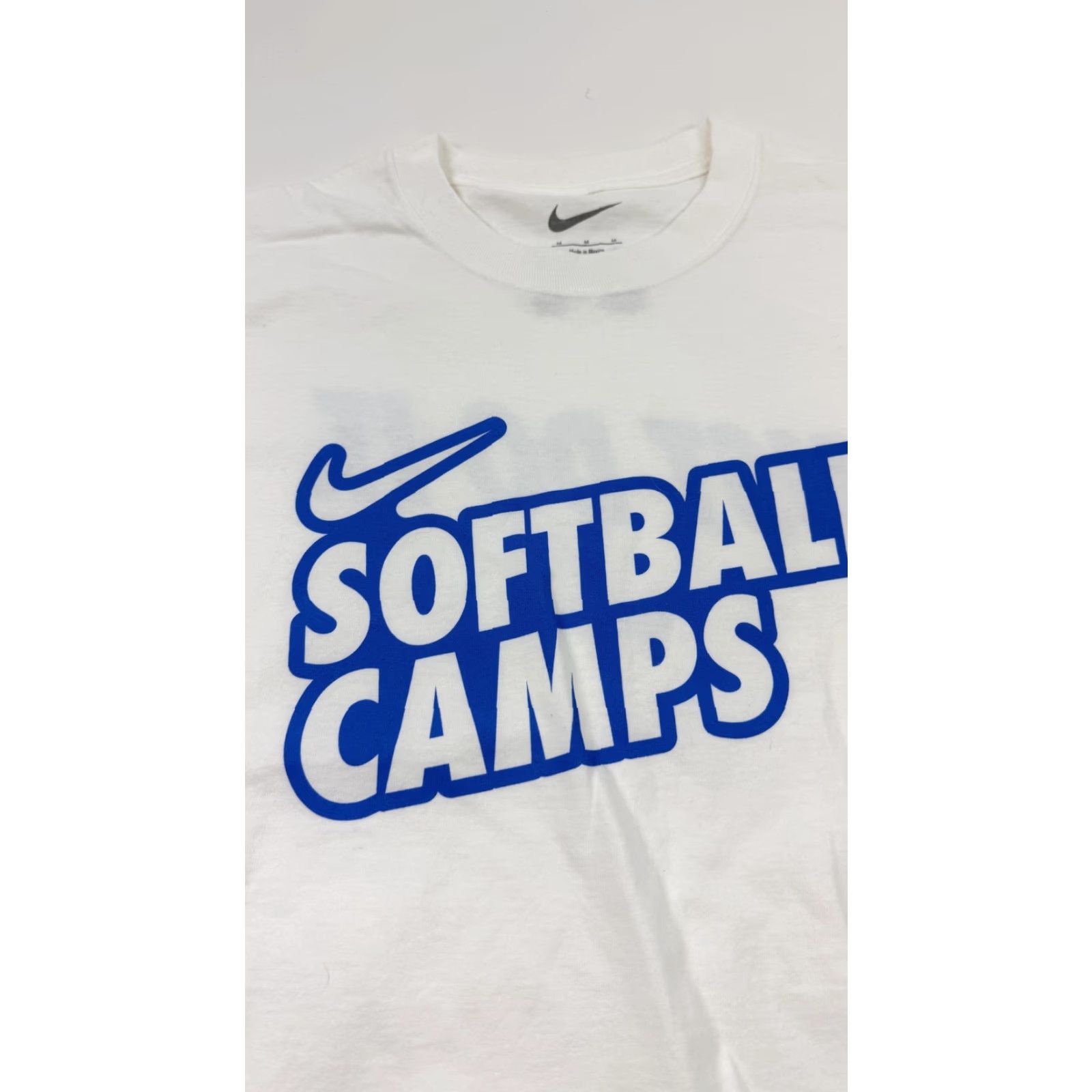 Nike Nike Softball Camps Shirt Mens Adult Medium White Graphic Print Just Do It US Sports Camps Tee Size US M / EU 48-50 / 2 - 2 Thumbnail