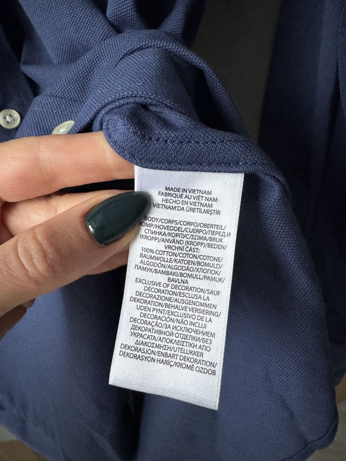 Polo Ralph Lauren × Vintage Polo Ralph Lauren Striped Classic Fit White Blue Shirt Size L / US 10 / IT 46 - 5 Thumbnail