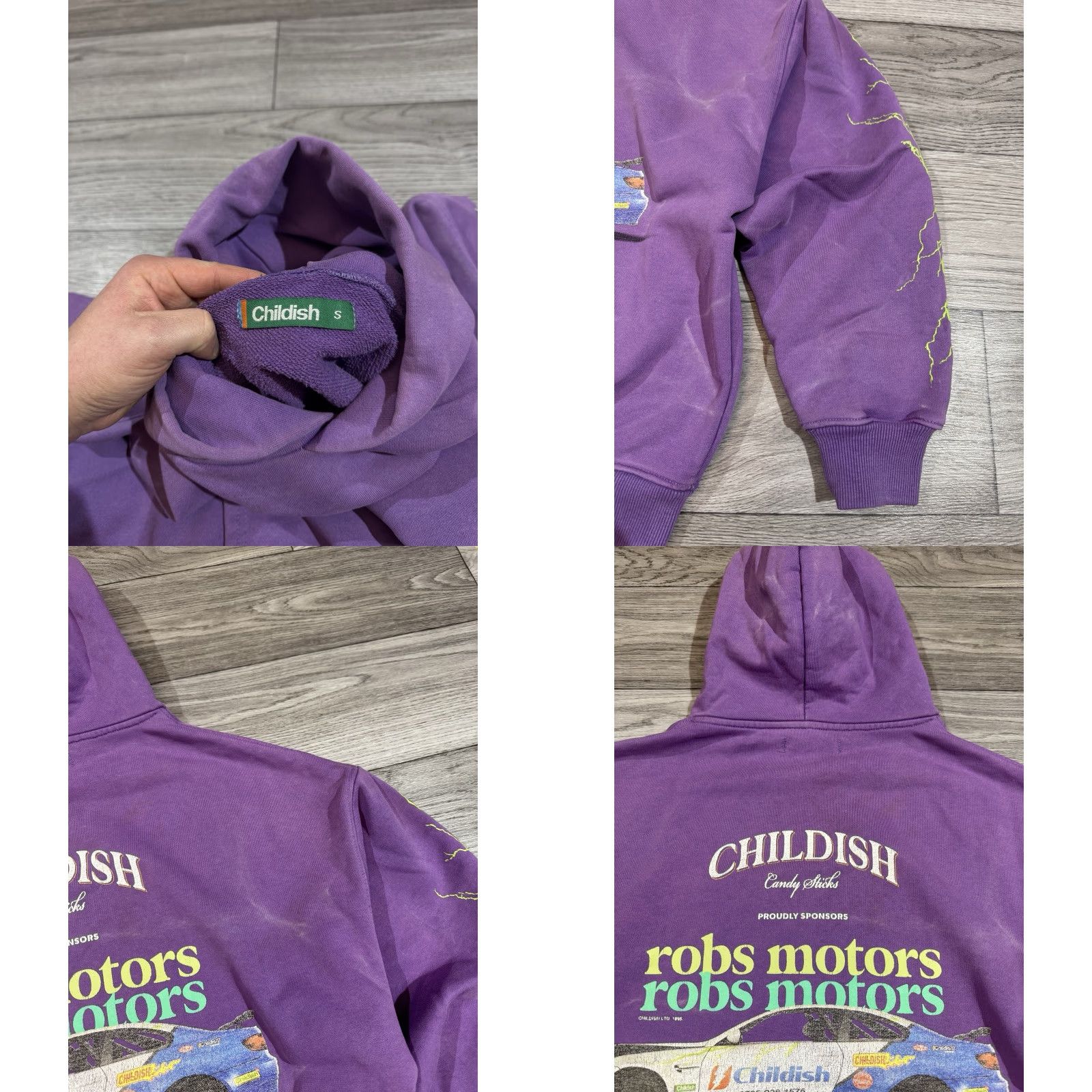 Vintage Childish TGF Bros Hoodie Mens Size S Oversized Purple Heavyweight Pullover Size US S / EU 44-46 / 1 - 9 Thumbnail