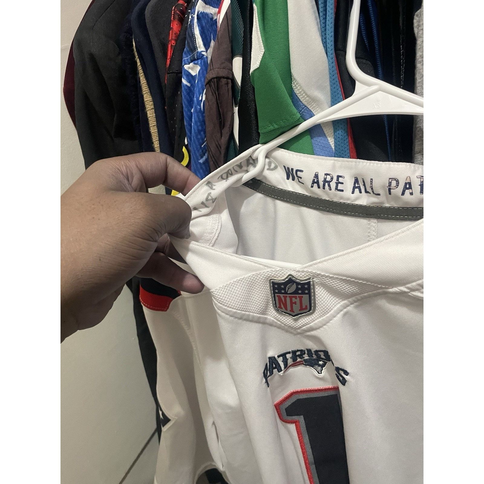 Nike Size 3XL- Stitch Nike Cam Newton New England Patriots Jersey Size US XXL / EU 58 / 5 - 4 Thumbnail