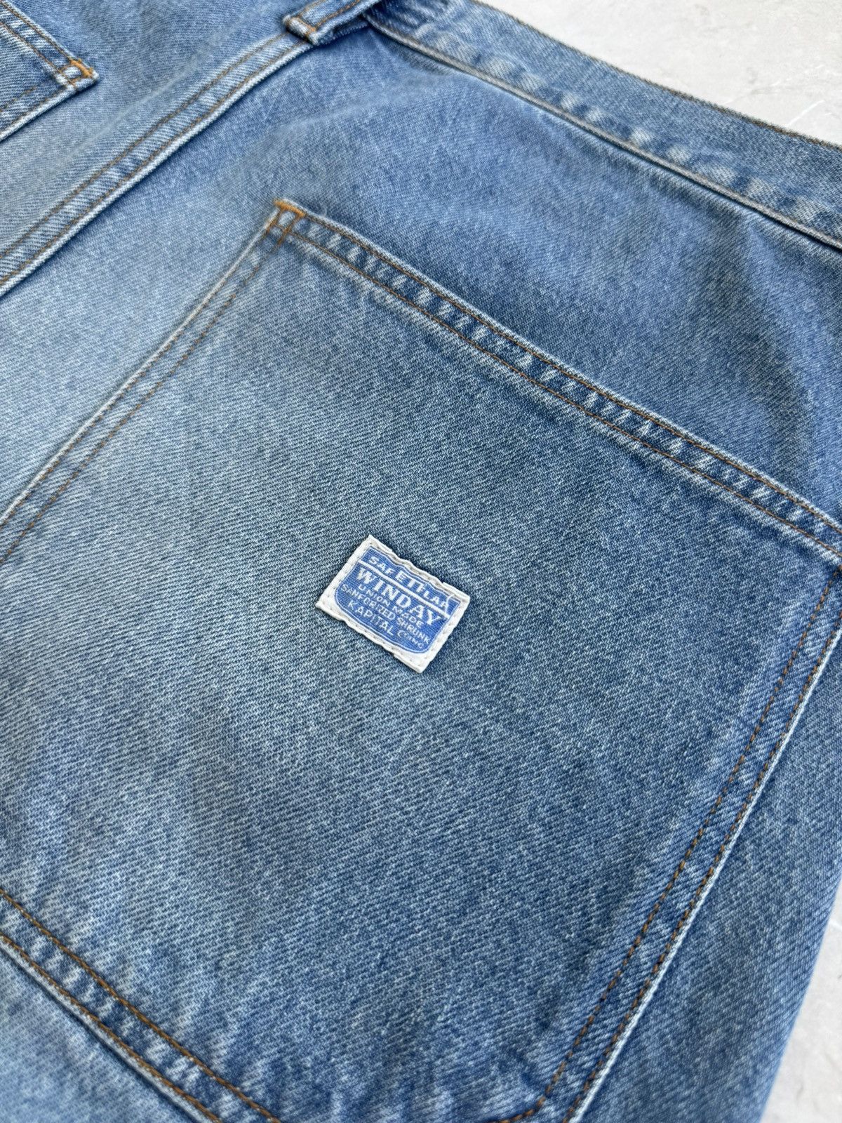 Kapital KAPITAL STUDDED CARPENTER DENIM SHORTS Size US 34 / EU 50 - 4 Thumbnail