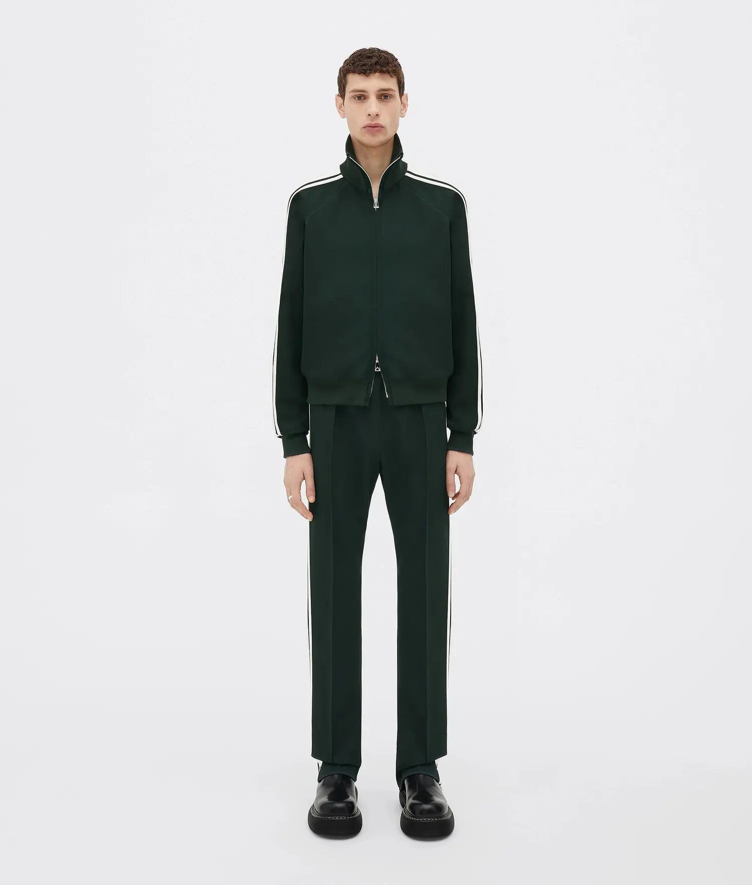 Bottega Veneta o1w1db10525 Jacket in Dark Green Size US S / EU 44-46 / 1 - 1 Thumbnail