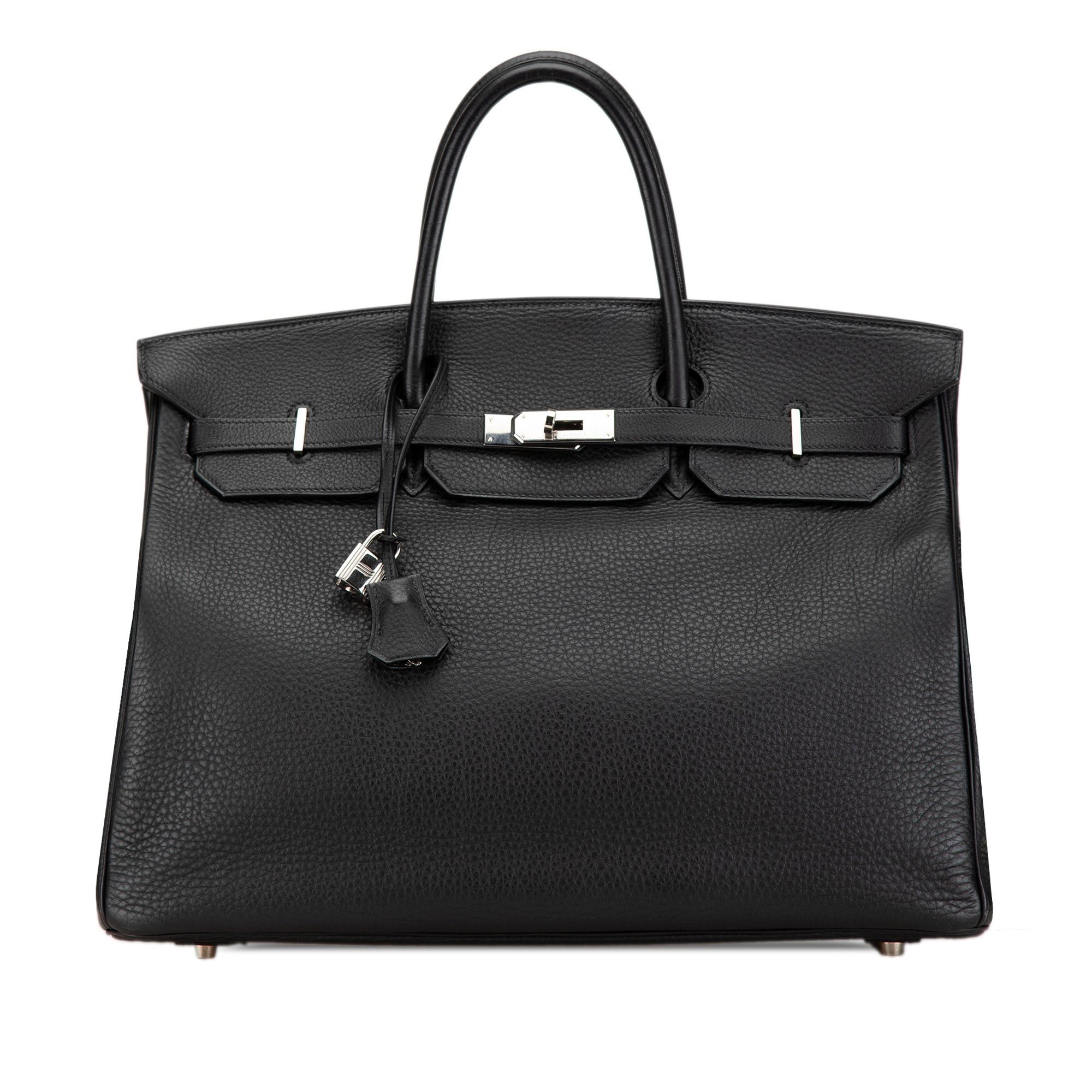 Hermes Hermès Clemence Birkin Retourne 40 Black Size ONE SIZE - 1 Thumbnail