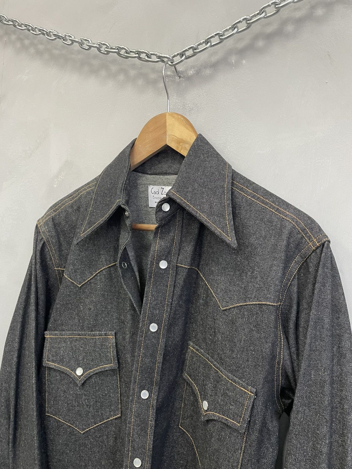 Western Rise Cad Zoots vintage denim shirt western style hype 90s Size US S / EU 44-46 / 1 - 5 Thumbnail