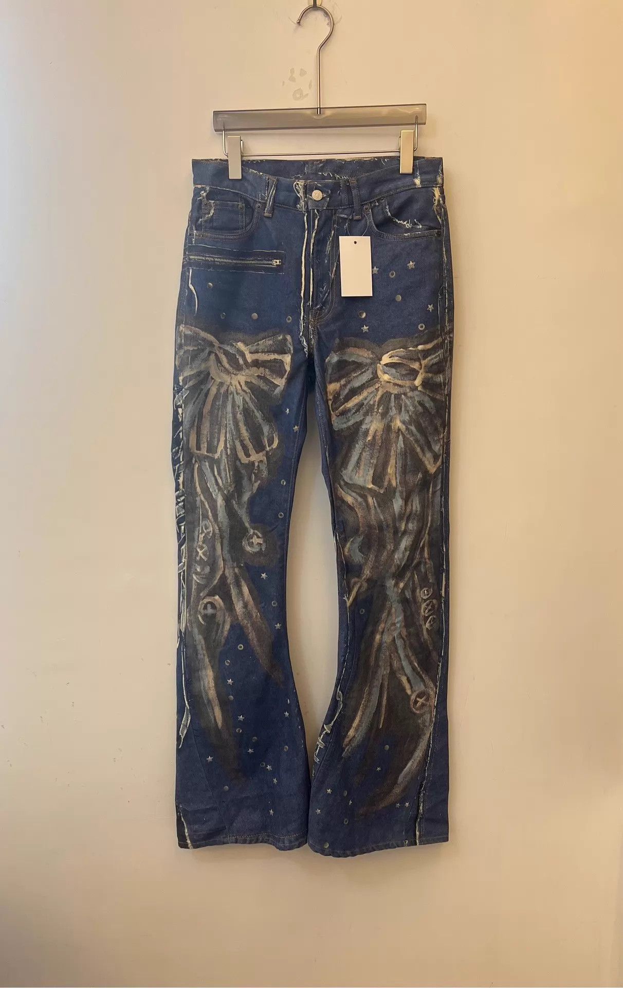 Acne Studios Acne Studios 2024M Heavy 3D Print Flare Pants 46 Size 34" / US 12 / IT 48 - 1 Thumbnail