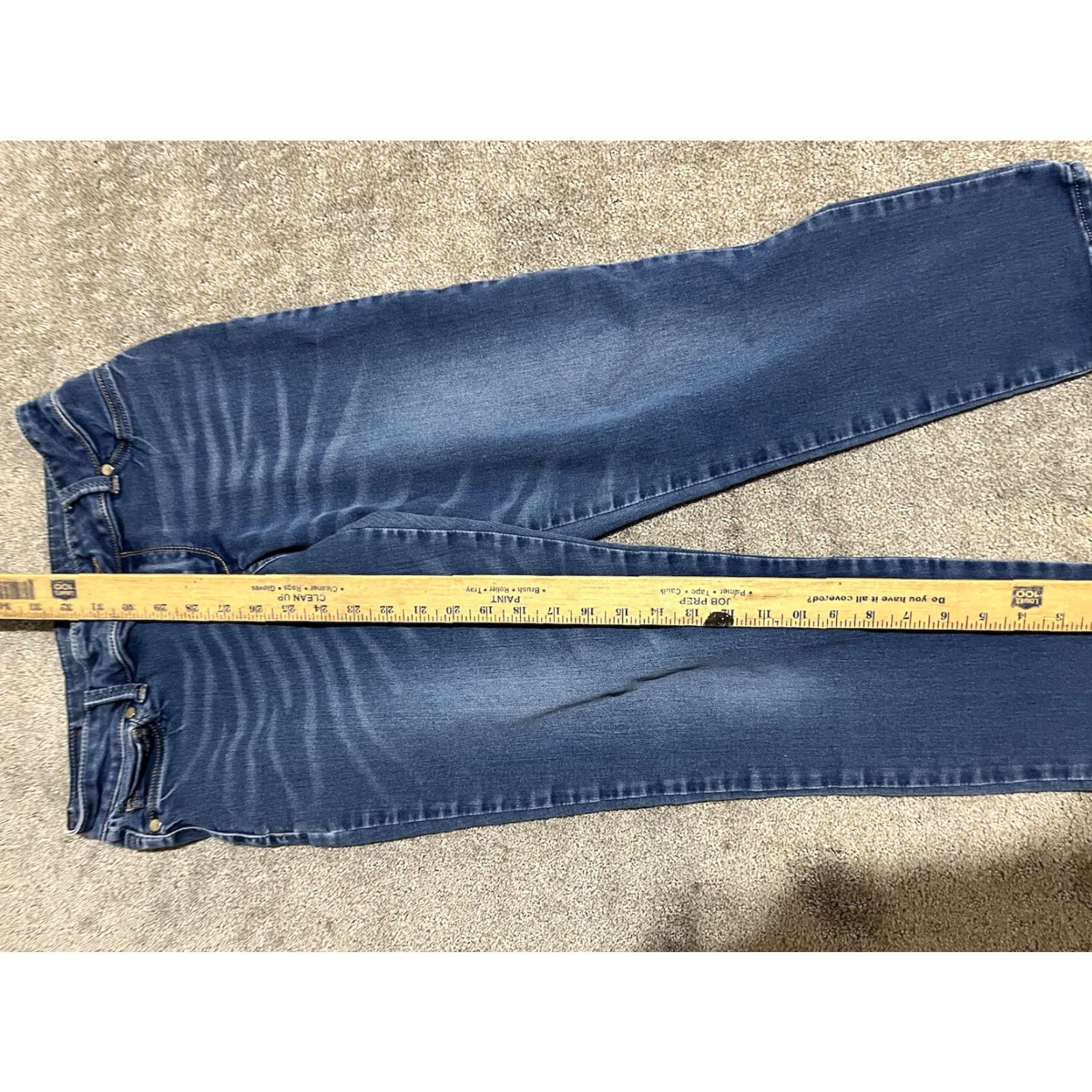 Express EXPRESS Women's Jeans Main Selling Point Cropped Denim Adult Blue Size 8 Stretch High Rise 11 In Vintage No Mens Womens Boys Girls Size 30" / US 8 / IT 44 - 7 Thumbnail
