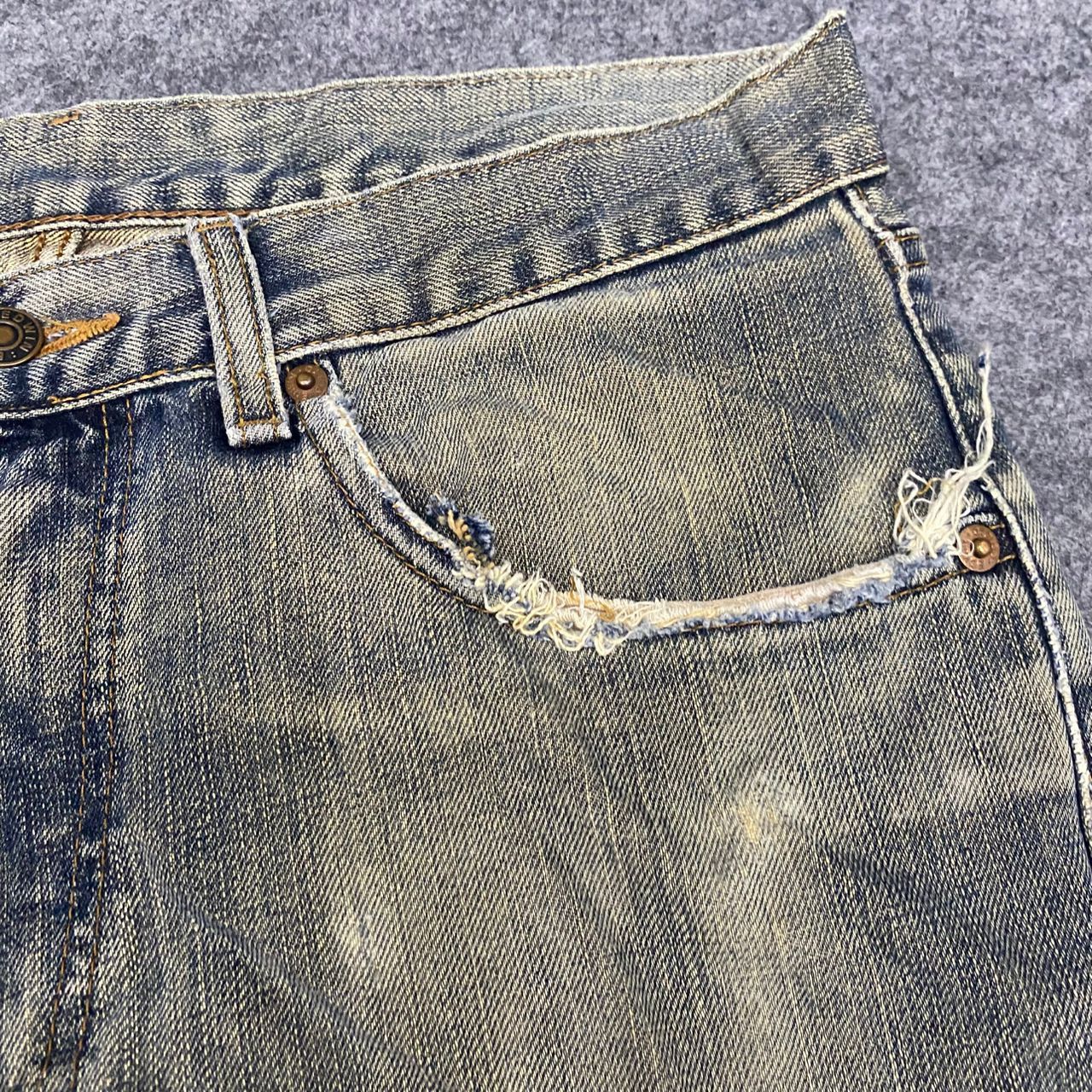Edwin 💥Best Offer💥Vintage Edwin 503z Regular Distressed Denim Size US 32 / EU 48 - 8 Thumbnail