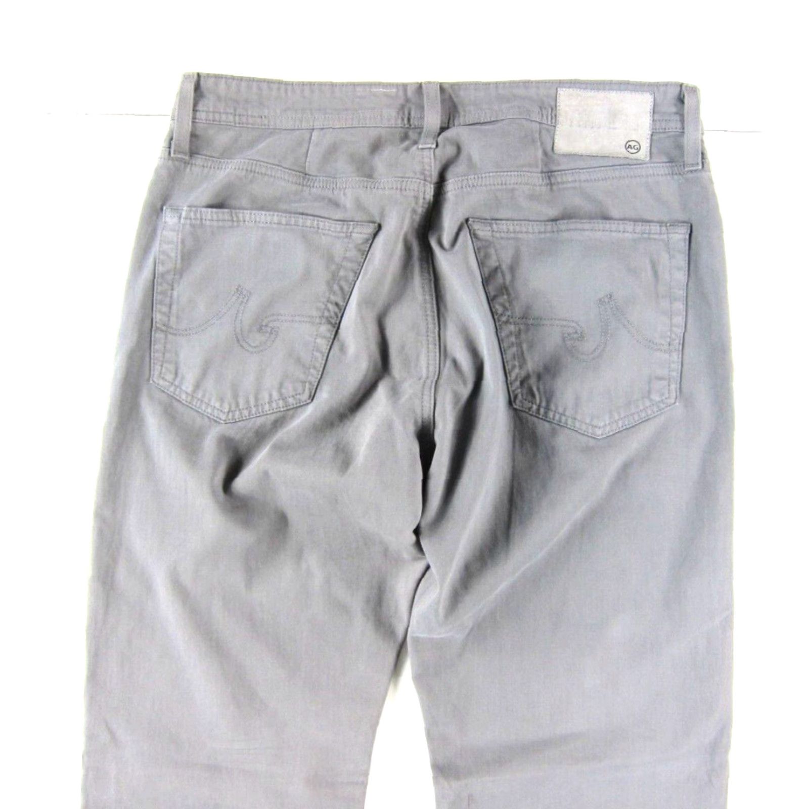 Vintage VINTAGE Adriano Goldschmied The Protege Straight Leg Grey Cotton Stretch Pant Men 33X33 Size US 33 - 6 Thumbnail