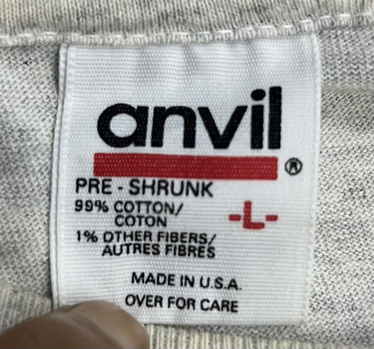 Anvil × Band Tees VINTAGE ANVIL TOSHINORI YONEKURA CONCERT TOUR ‘98 SHIRT Size US L / EU 52-54 / 3 - 7 Thumbnail